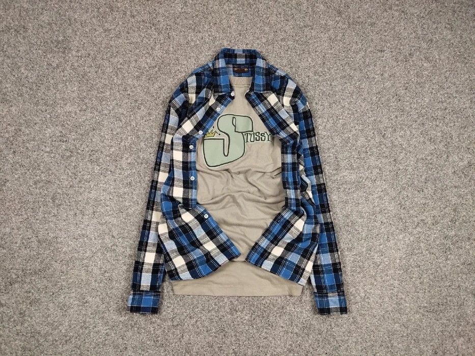 Flannel Vintage Flannel Shirt Travis Scott Style Streetwear Hype Size US L / EU 52-54 / 3 - 1 Thumbnail