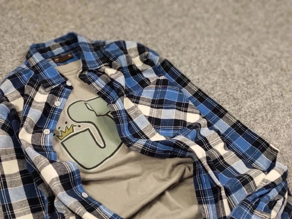 Flannel Vintage Flannel Shirt Travis Scott Style Streetwear Hype Size US L / EU 52-54 / 3 - 7 Thumbnail