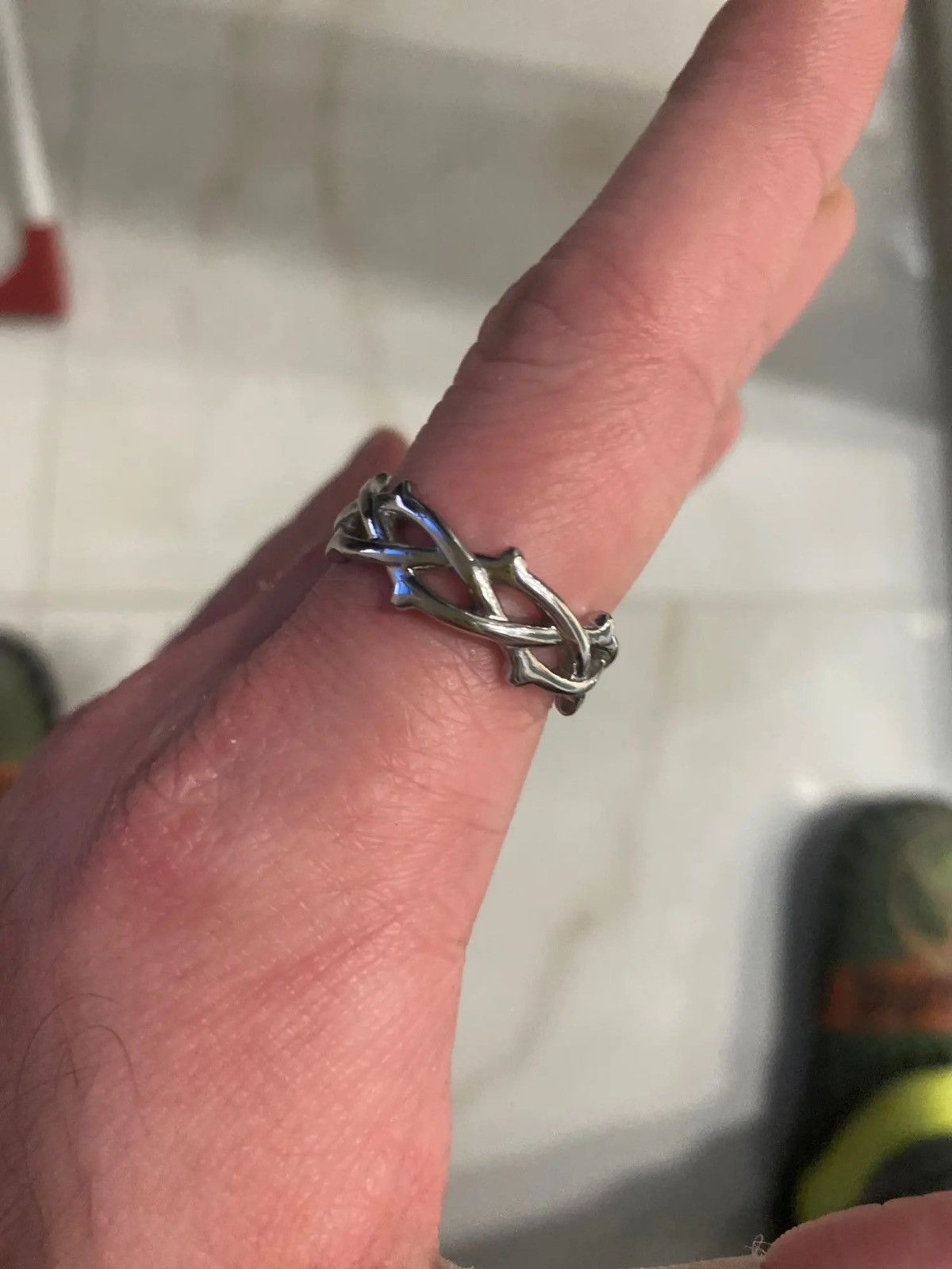 Jewelry Steel Vine Ring (size 8-12) Size ONE SIZE - 2 Thumbnail