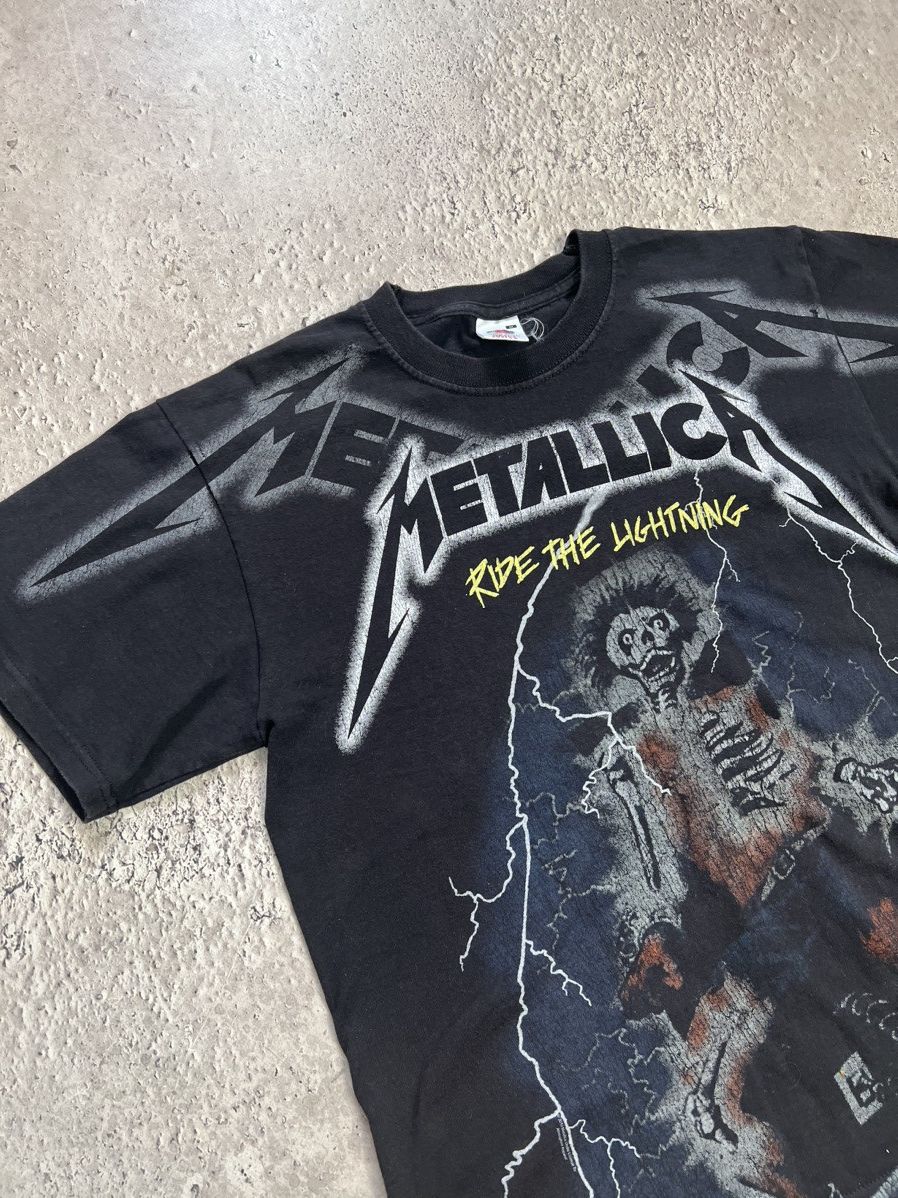 Band Tees × Vintage FINAL DROP💥💥Metallica 2010 Ride The Lightning T-shirt Size US M / EU 48-50 / 2 - 3 Thumbnail