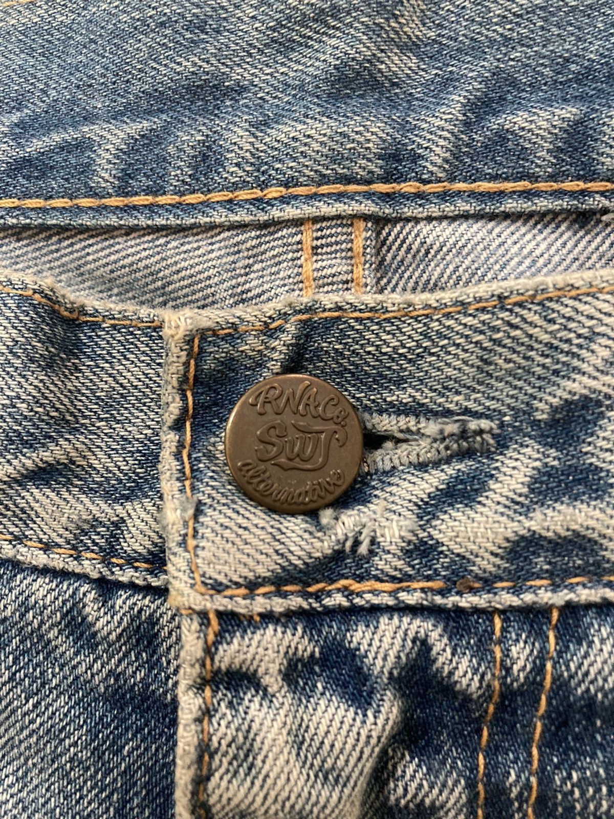 Hysteric Glamour 🇯🇵 RNA INC DISTRESSED PATCHWORK STUDDED PUNK GRUNGE JEANS Size US 31 - 5 Thumbnail