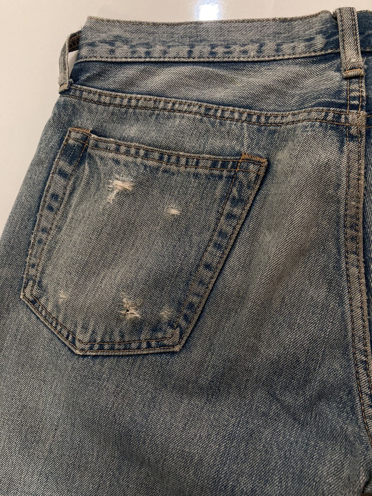 Hysteric Glamour 🇯🇵 RNA INC DISTRESSED PATCHWORK STUDDED PUNK GRUNGE JEANS Size US 31 - 11 Thumbnail