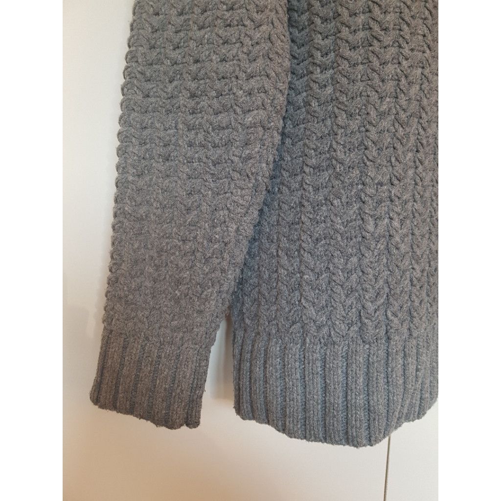 Calvin Klein Fisherman Turtleneck Gray Heavy Sweater Size US L / EU 52-54 / 3 - 2 Thumbnail