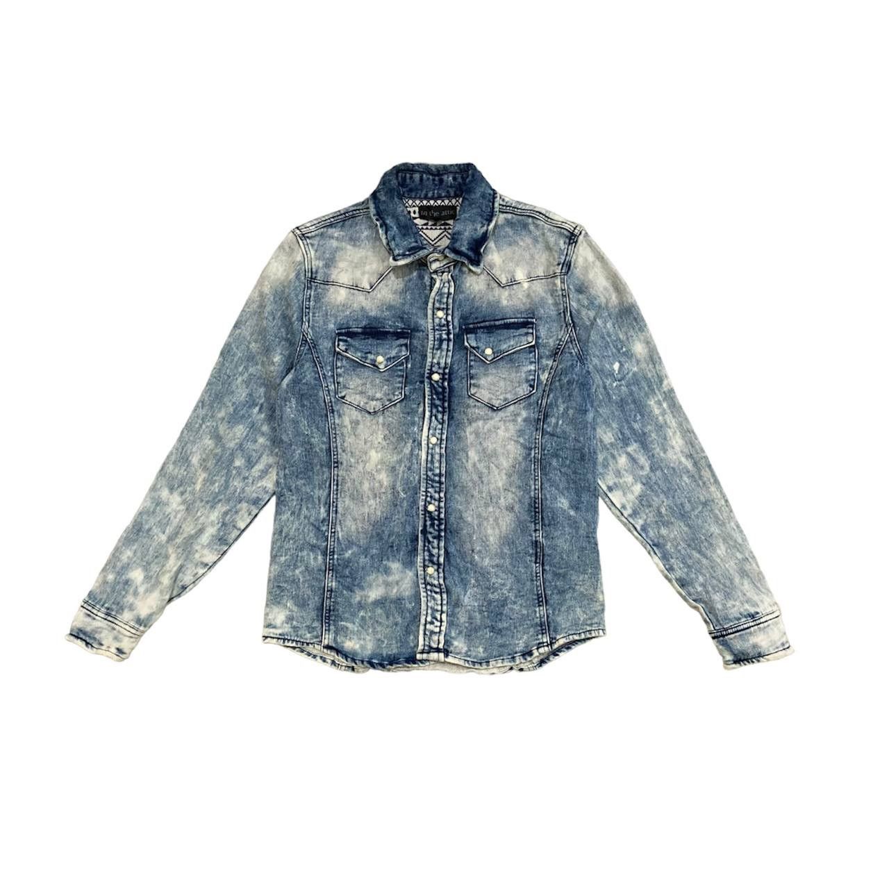 In The Attic 🇯🇵 IN THE ATTIC ACID WASH BUTTON UP SHIRT Size US L / EU 52-54 / 3 - 1 Thumbnail