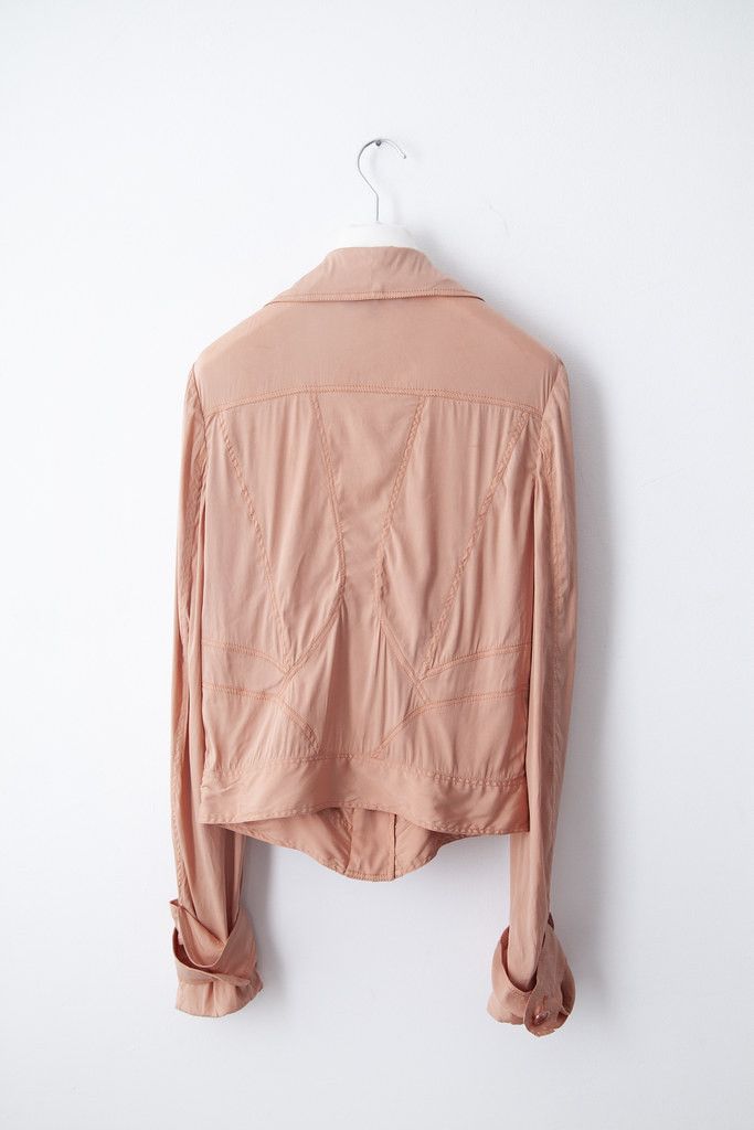 Gucci SS03 salmon blouse Size S / US 4 / IT 40 - 3 Thumbnail