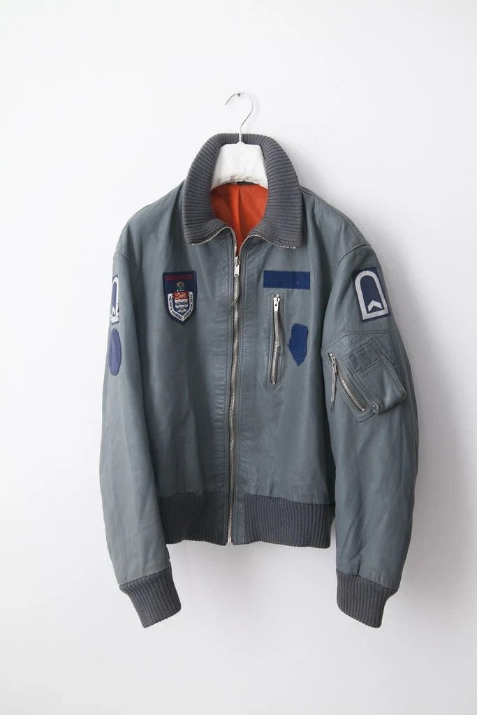 Vintage German army leather jacket