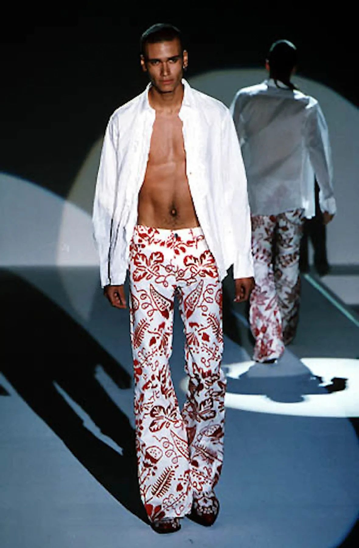 Gucci SS00 Blurry print flared pants Size 28" / US 6 / IT 42 - 10 Thumbnail