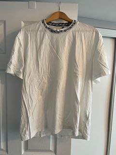 Louis Vuitton White Cotton Chain Jacquard Rib Collar T-Shirt XL Louis  Vuitton