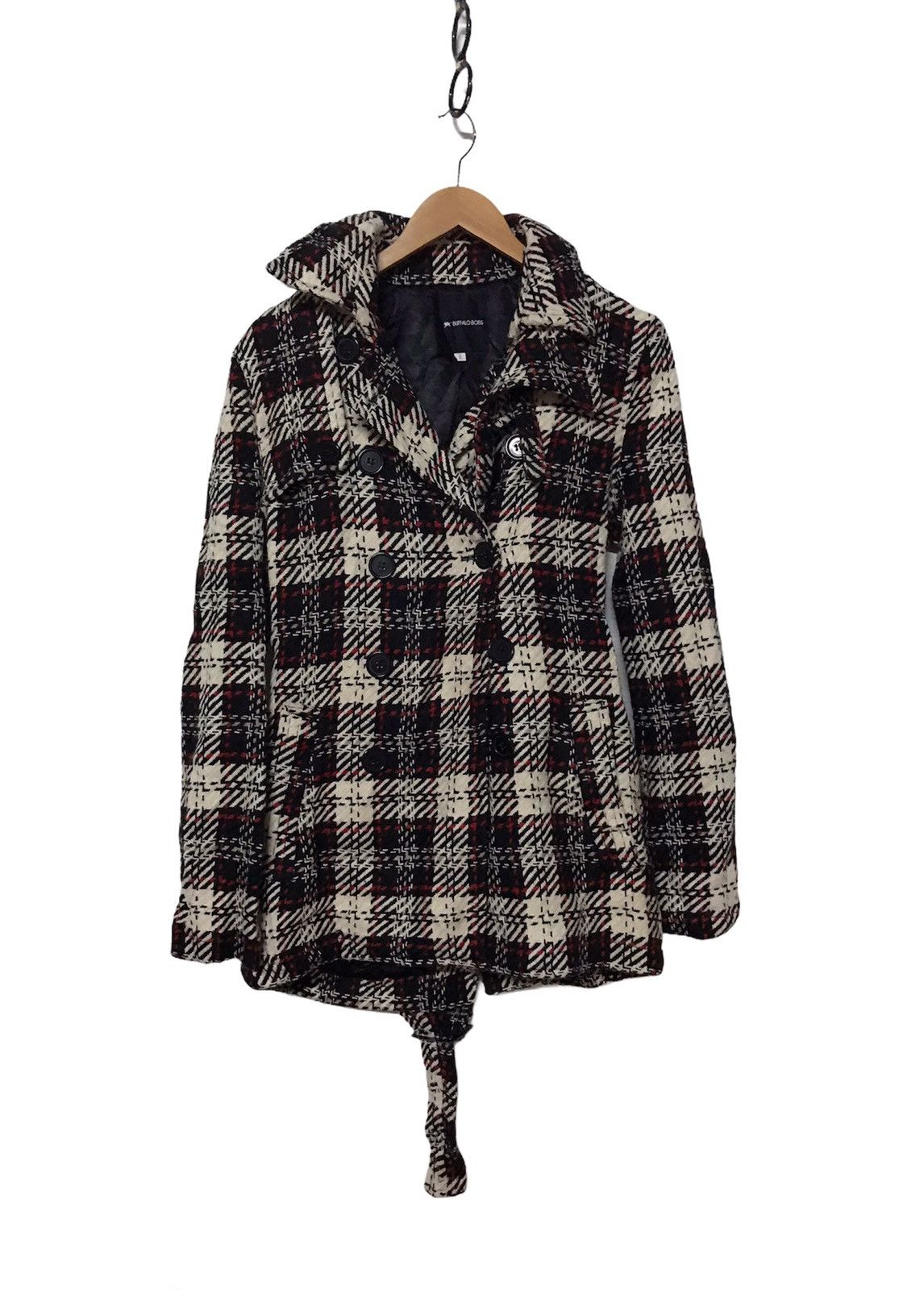 BUFFALO BOBS × Japanese Brand 🔥Buffalo Bobs Wool Long Jacket With Belt Size S / US 4 / IT 40 - 1 Thumbnail