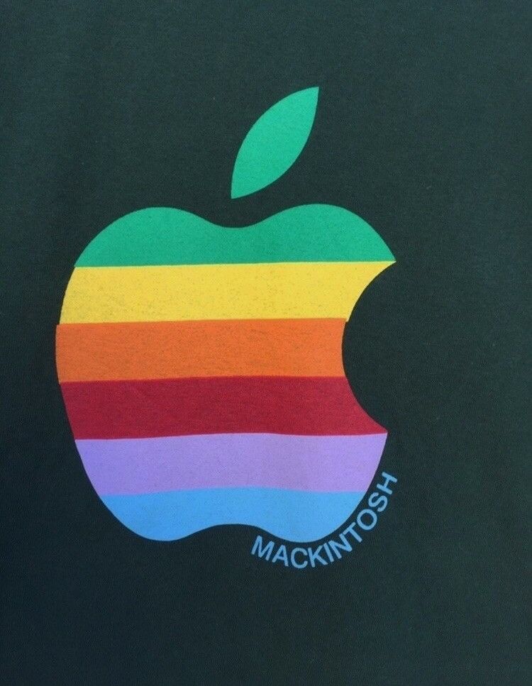 Vintage 🔥Mackintosh Apple Logo T Shirt Size US XS / EU 42 / 0 - 3 Thumbnail