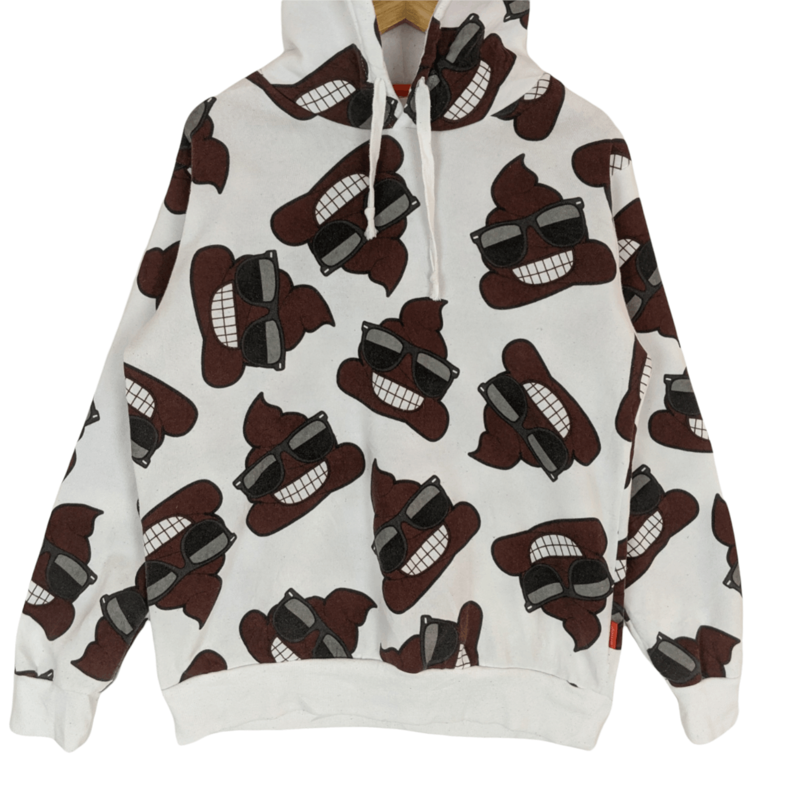 Japanese Brand Japan EMOJI Pile Of Poo Print All Over Hoodie Jumper Size US L / EU 52-54 / 3 - 2 Thumbnail