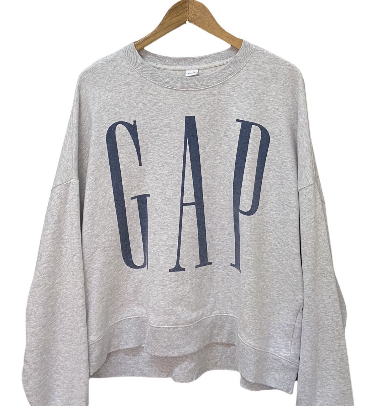 Gap × Vintage RARE GAP BIG LOGO PRINT BAGGY SHOULDER SWEATSHIRT KANYE WEST Size US M / EU 48-50 / 2 - 4 Thumbnail