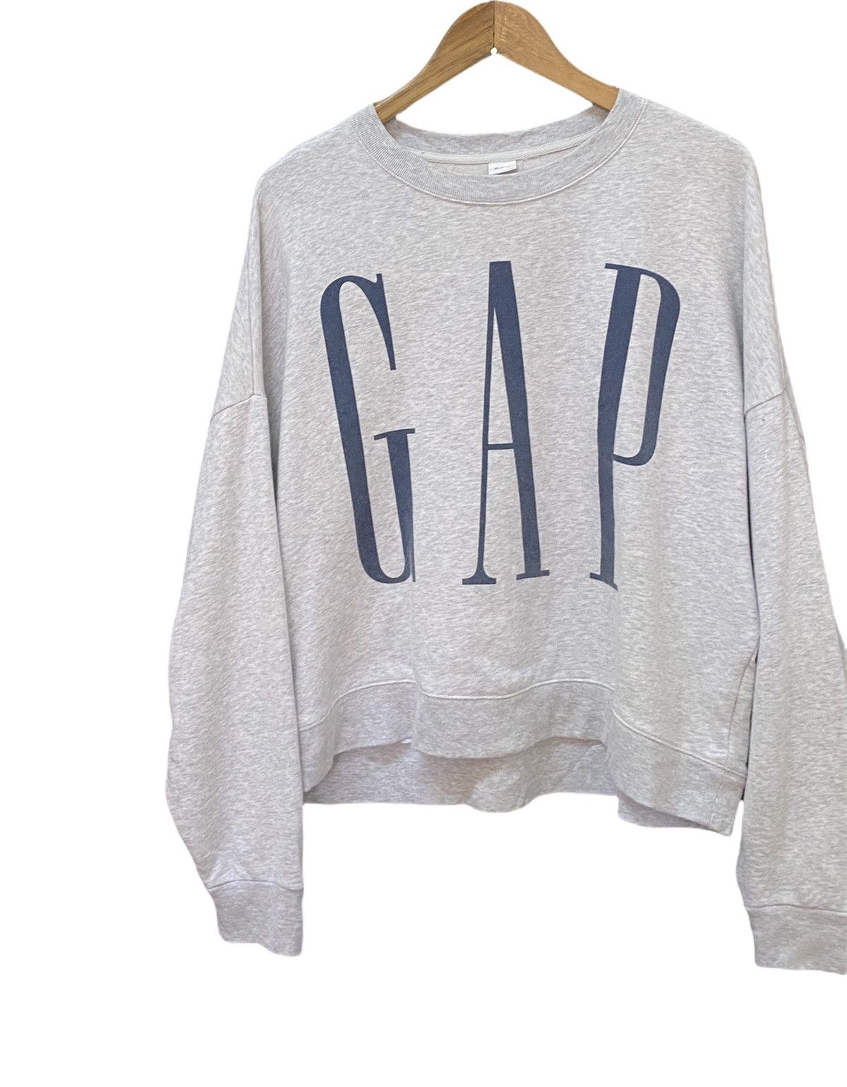 Gap × Vintage RARE GAP BIG LOGO PRINT BAGGY SHOULDER SWEATSHIRT KANYE WEST Size US M / EU 48-50 / 2 - 5 Thumbnail