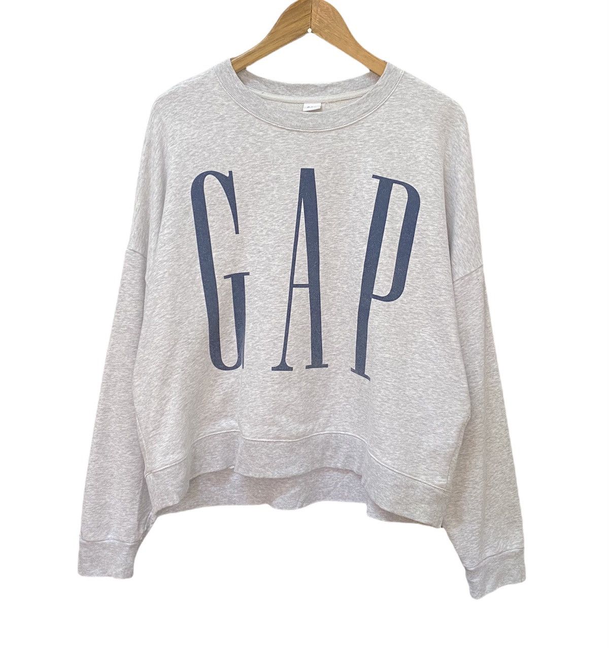 Gap × Vintage RARE GAP BIG LOGO PRINT BAGGY SHOULDER SWEATSHIRT KANYE WEST Size US M / EU 48-50 / 2 - 2 Thumbnail