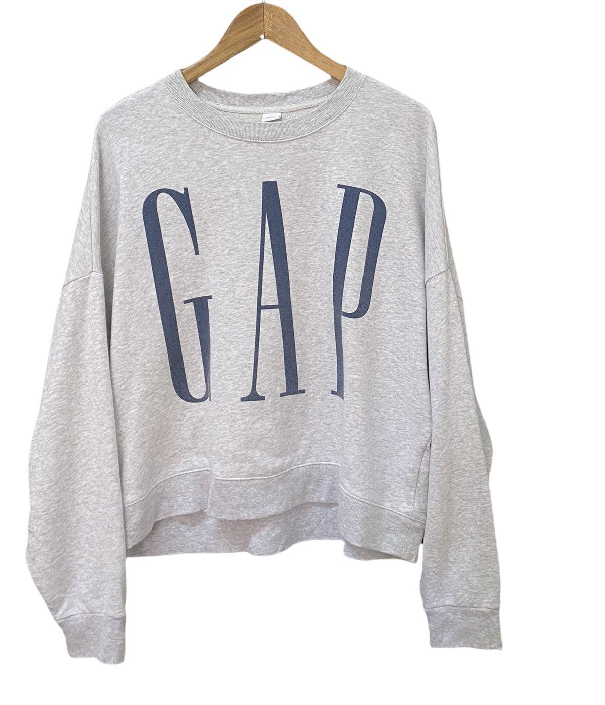 Gap × Vintage RARE GAP BIG LOGO PRINT BAGGY SHOULDER SWEATSHIRT KANYE WEST Size US M / EU 48-50 / 2 - 7 Thumbnail