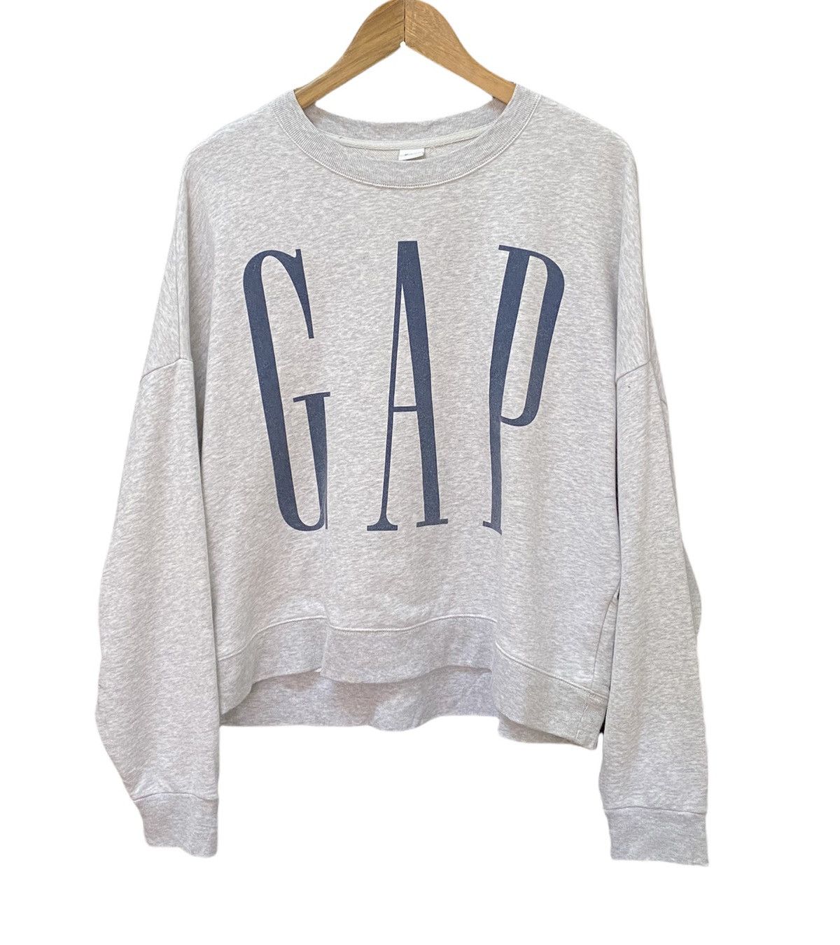 Gap × Vintage RARE GAP BIG LOGO PRINT BAGGY SHOULDER SWEATSHIRT KANYE WEST Size US M / EU 48-50 / 2 - 6 Thumbnail