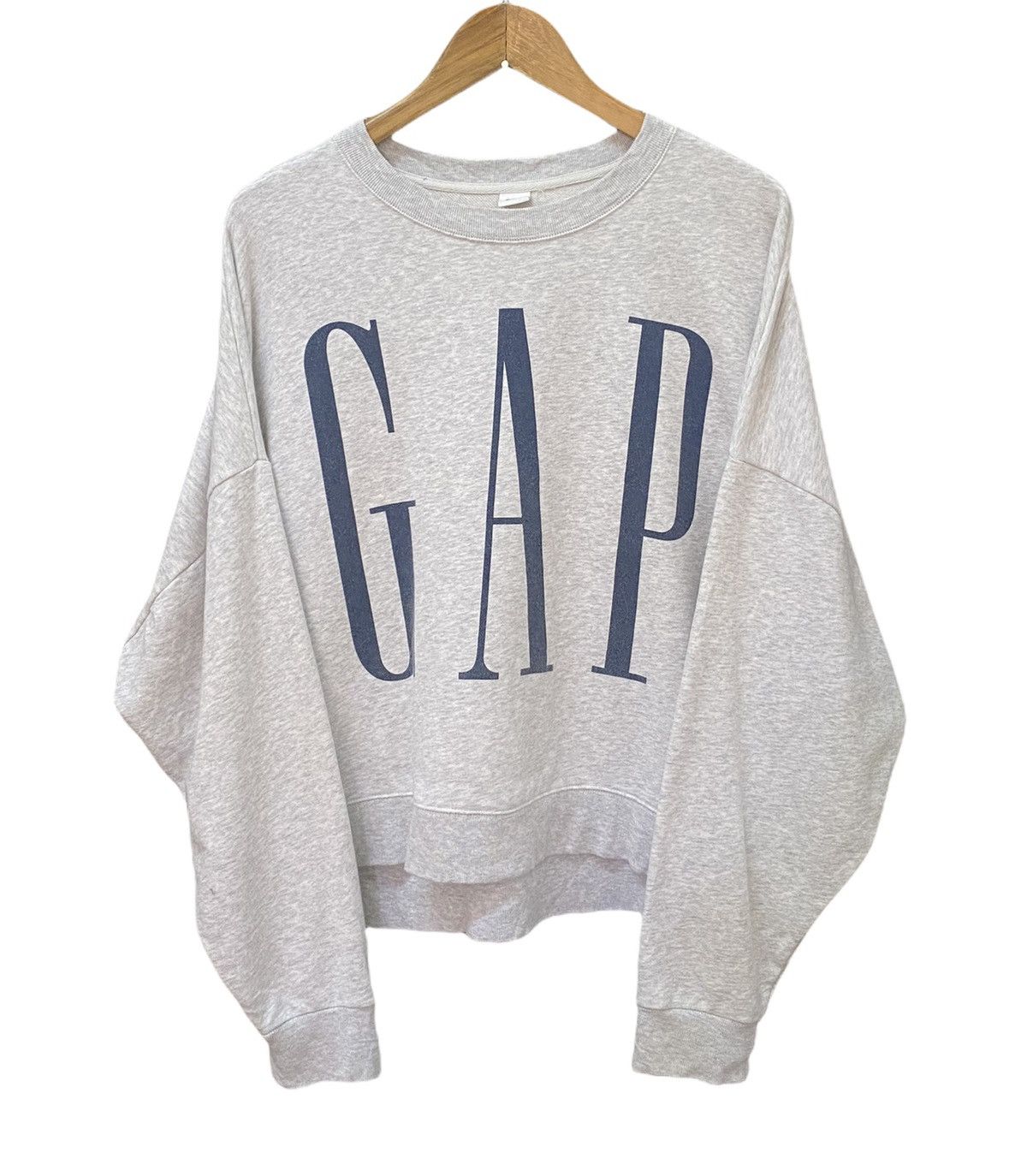 Gap × Vintage RARE GAP BIG LOGO PRINT BAGGY SHOULDER SWEATSHIRT KANYE WEST Size US M / EU 48-50 / 2 - 1 Thumbnail