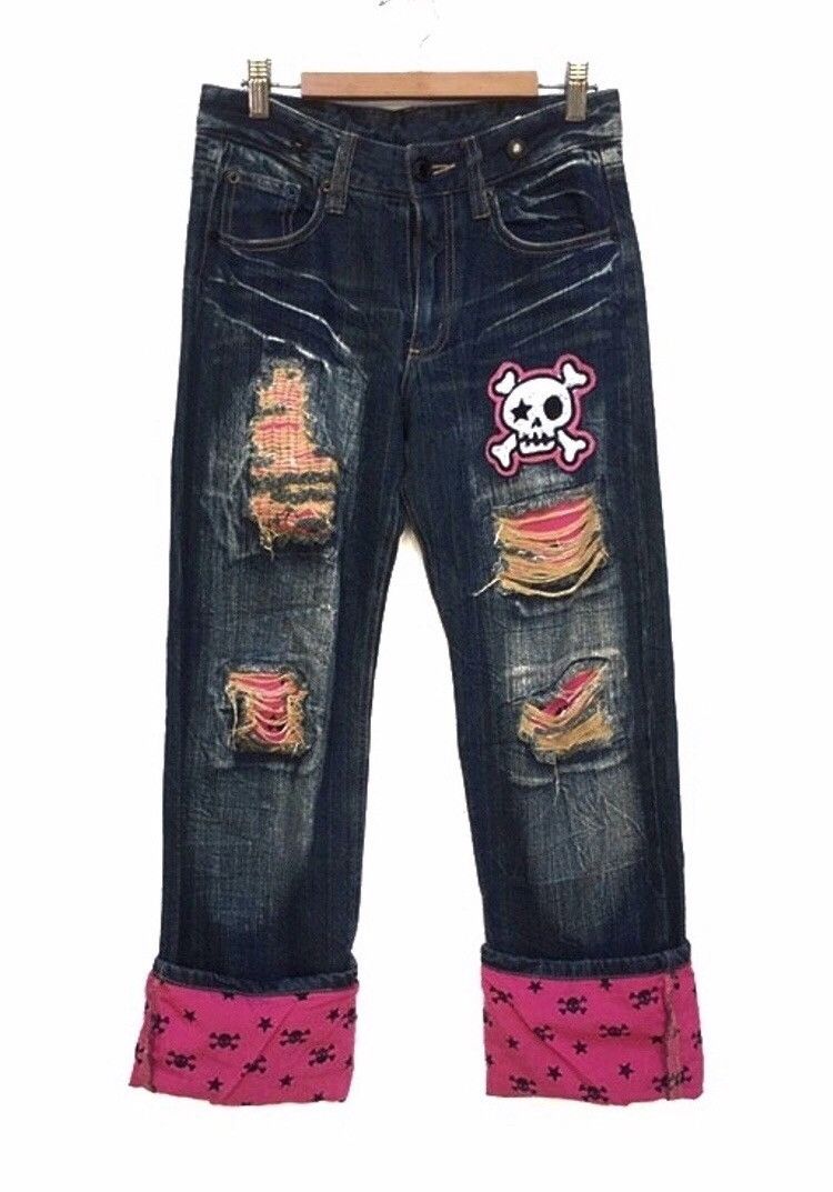 Japanese Brand 🔥Rare Styles Denim Jeans Size US 28 / EU 44 - 3 Thumbnail
