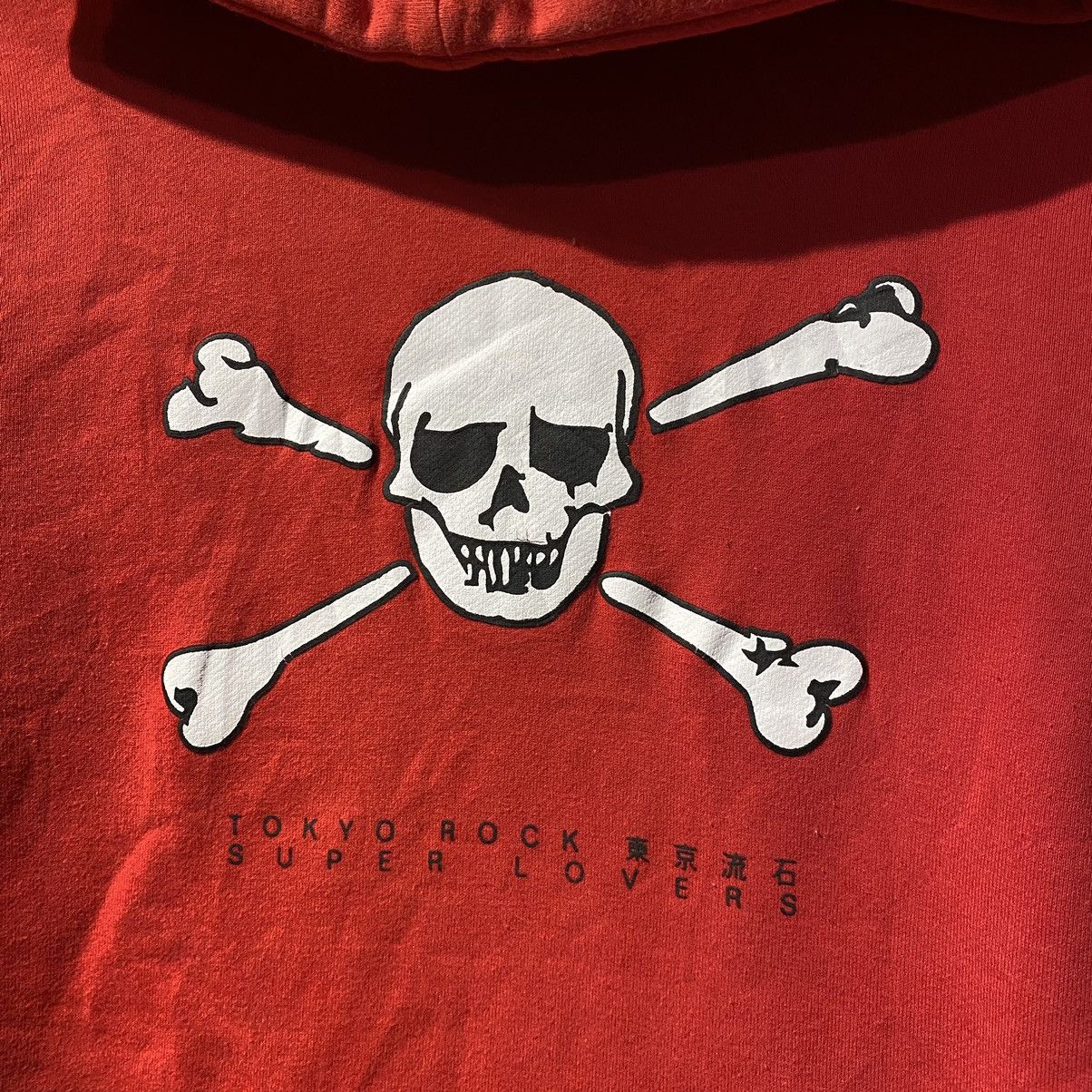 Japanese Brand VINTAGE RARE‼️Super Lovers Tokyo Rock Big Skull Hoodies Size M / US 6-8 / IT 42-44 - 3 Thumbnail