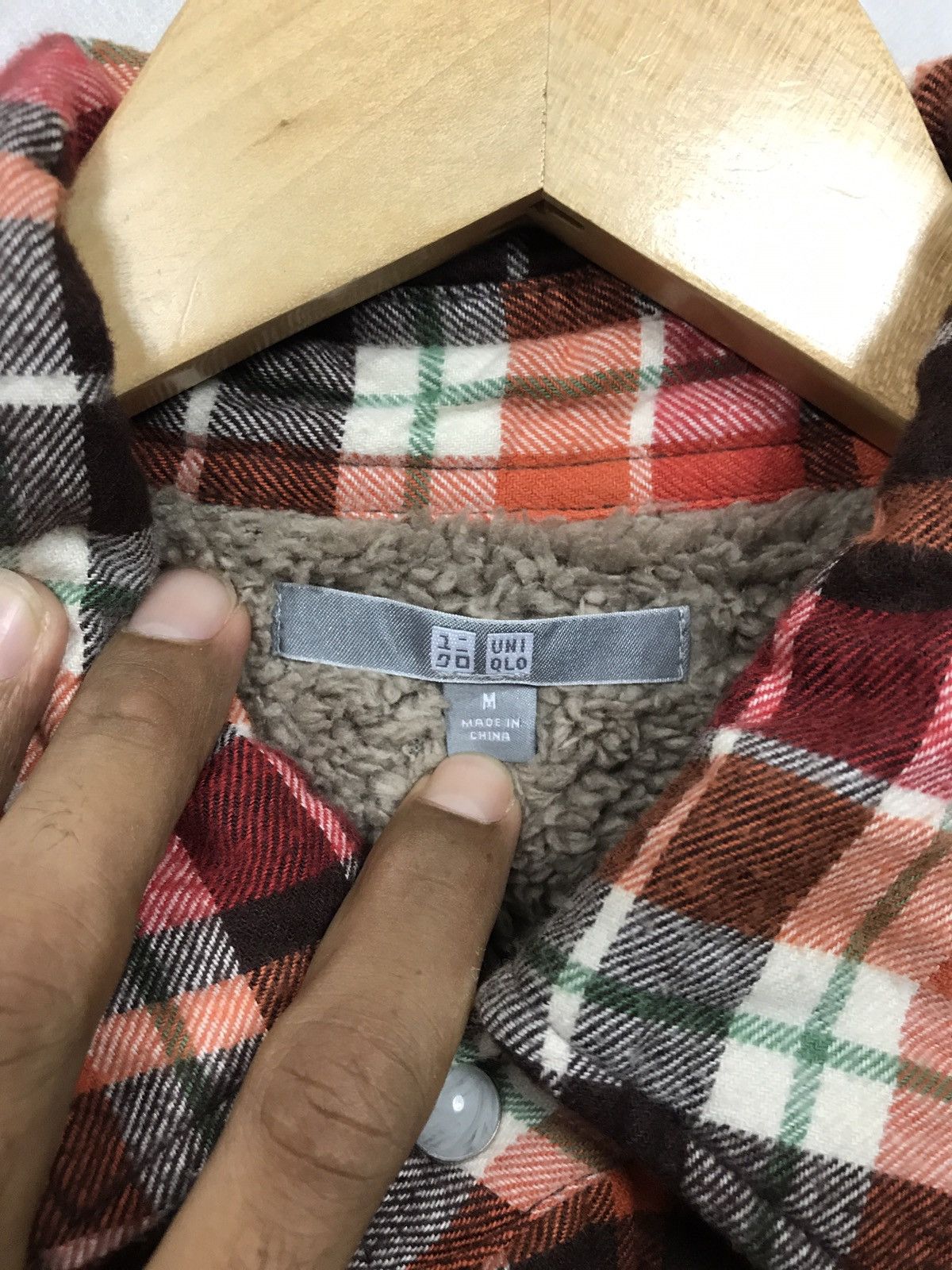 Japanese Brand 💥UNIQLO TARTAN SHERPA LINING SHIRT JACKET Size US M / EU 48-50 / 2 - 7 Thumbnail