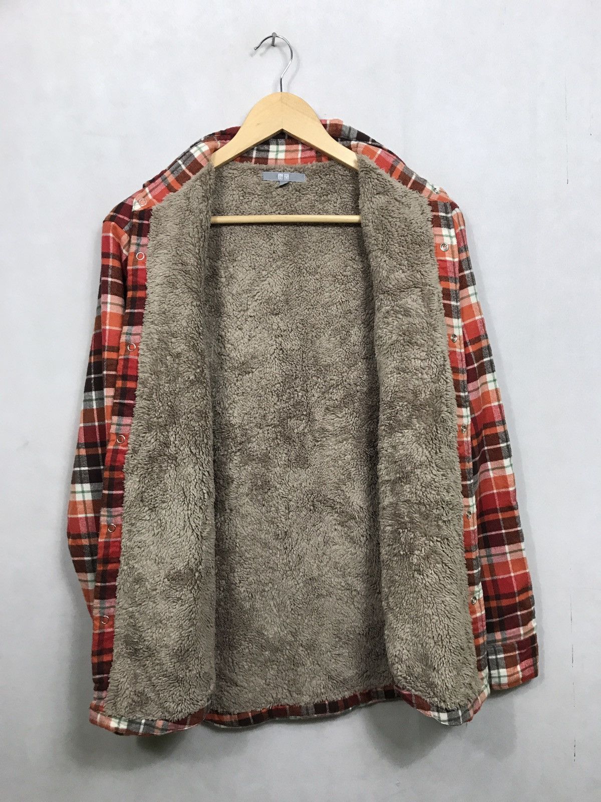 Japanese Brand 💥UNIQLO TARTAN SHERPA LINING SHIRT JACKET Size US M / EU 48-50 / 2 - 5 Thumbnail
