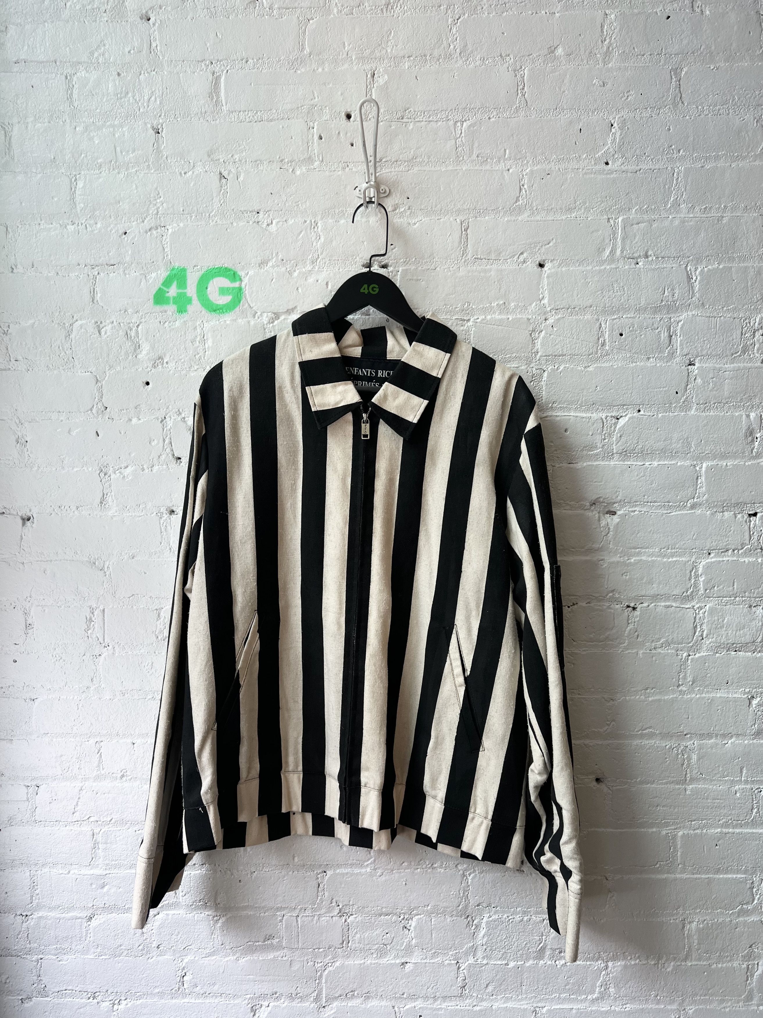 Enfants Riches Deprimes ERD PRISION SILK JACKET striped jacket Sz XL Size US XL / EU 56 / 4 - 1 Thumbnail