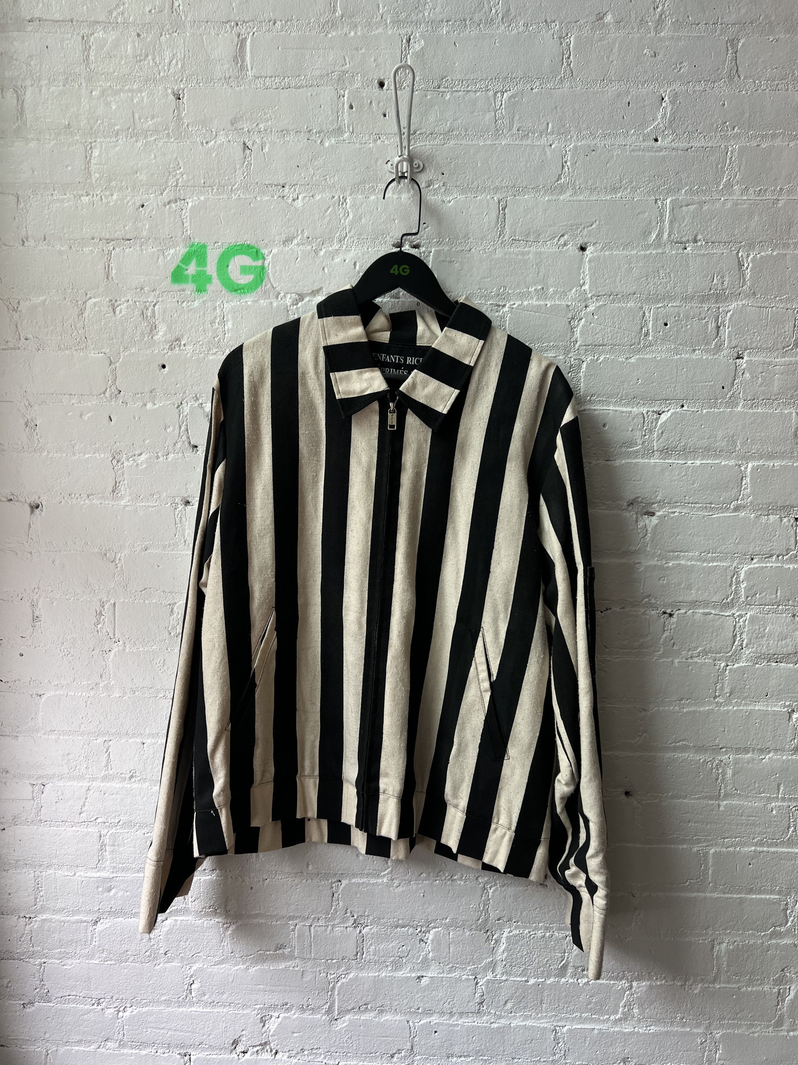 Enfants Riches Deprimes ERD PRISION SILK JACKET striped jacket Sz XL Size US XL / EU 56 / 4 - 3 Thumbnail