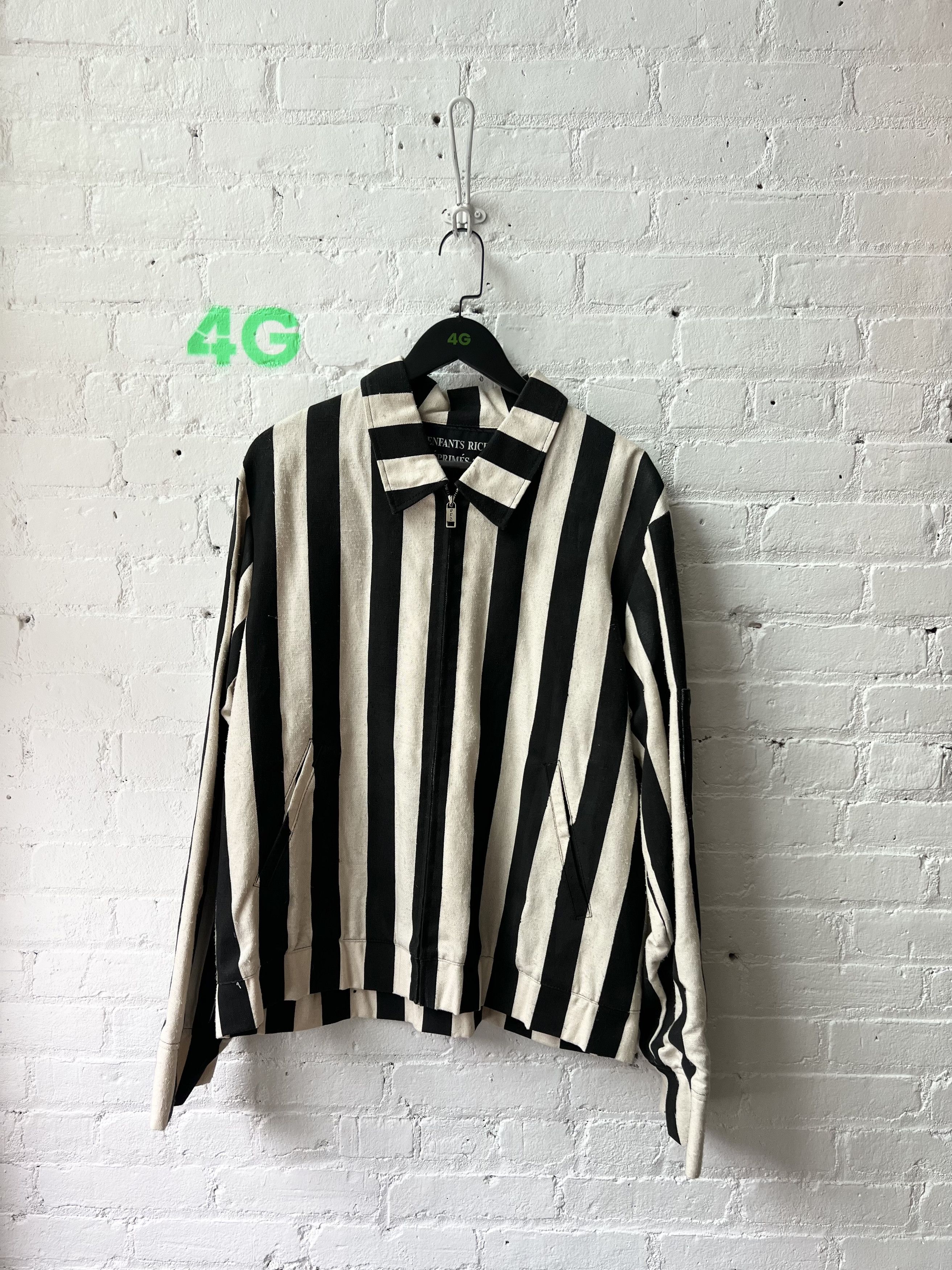 Enfants Riches Deprimes ERD PRISION SILK JACKET striped jacket Sz XL Size US XL / EU 56 / 4 - 2 Thumbnail