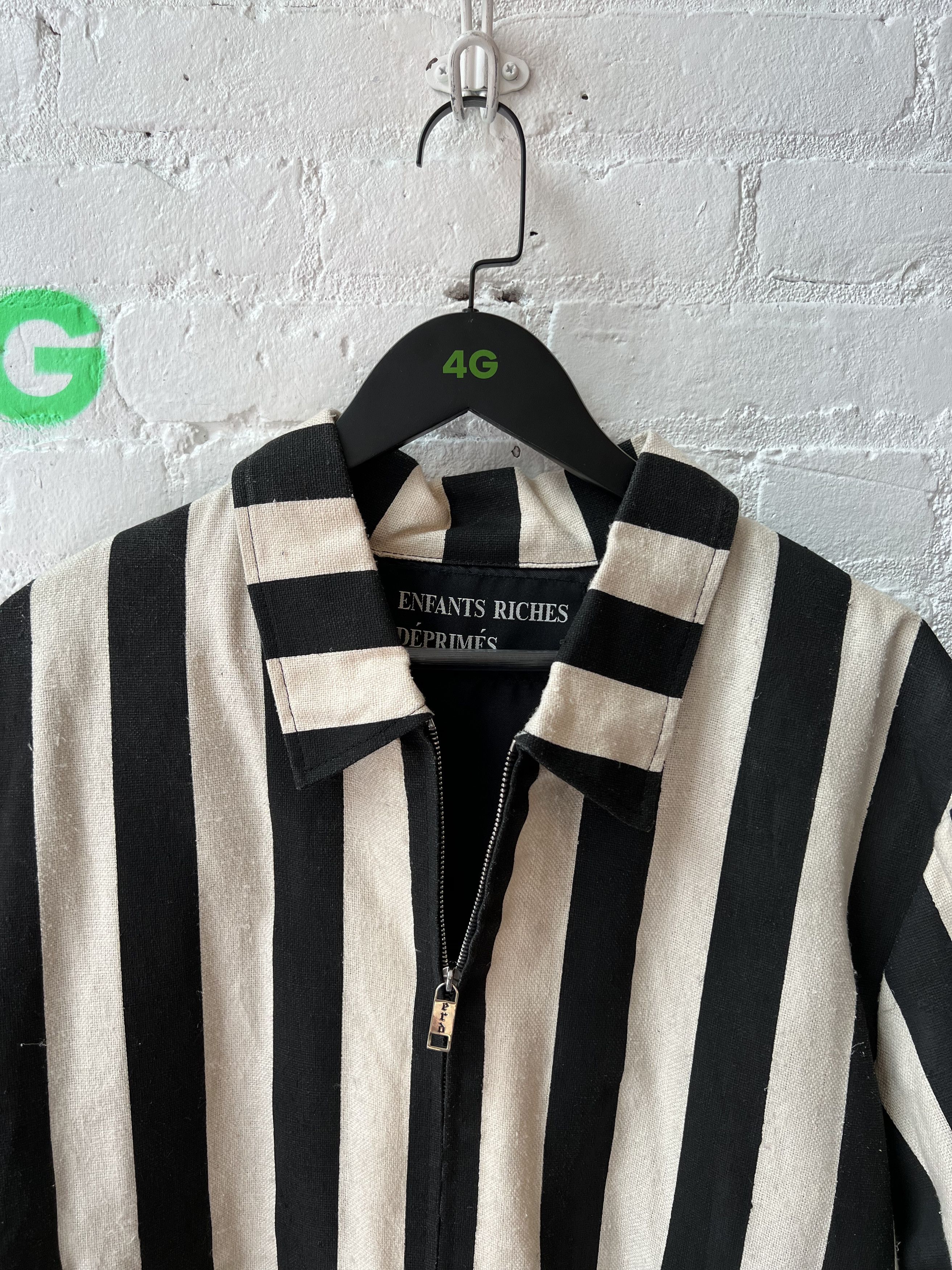 Enfants Riches Deprimes ERD PRISION SILK JACKET striped jacket Sz XL Size US XL / EU 56 / 4 - 5 Thumbnail