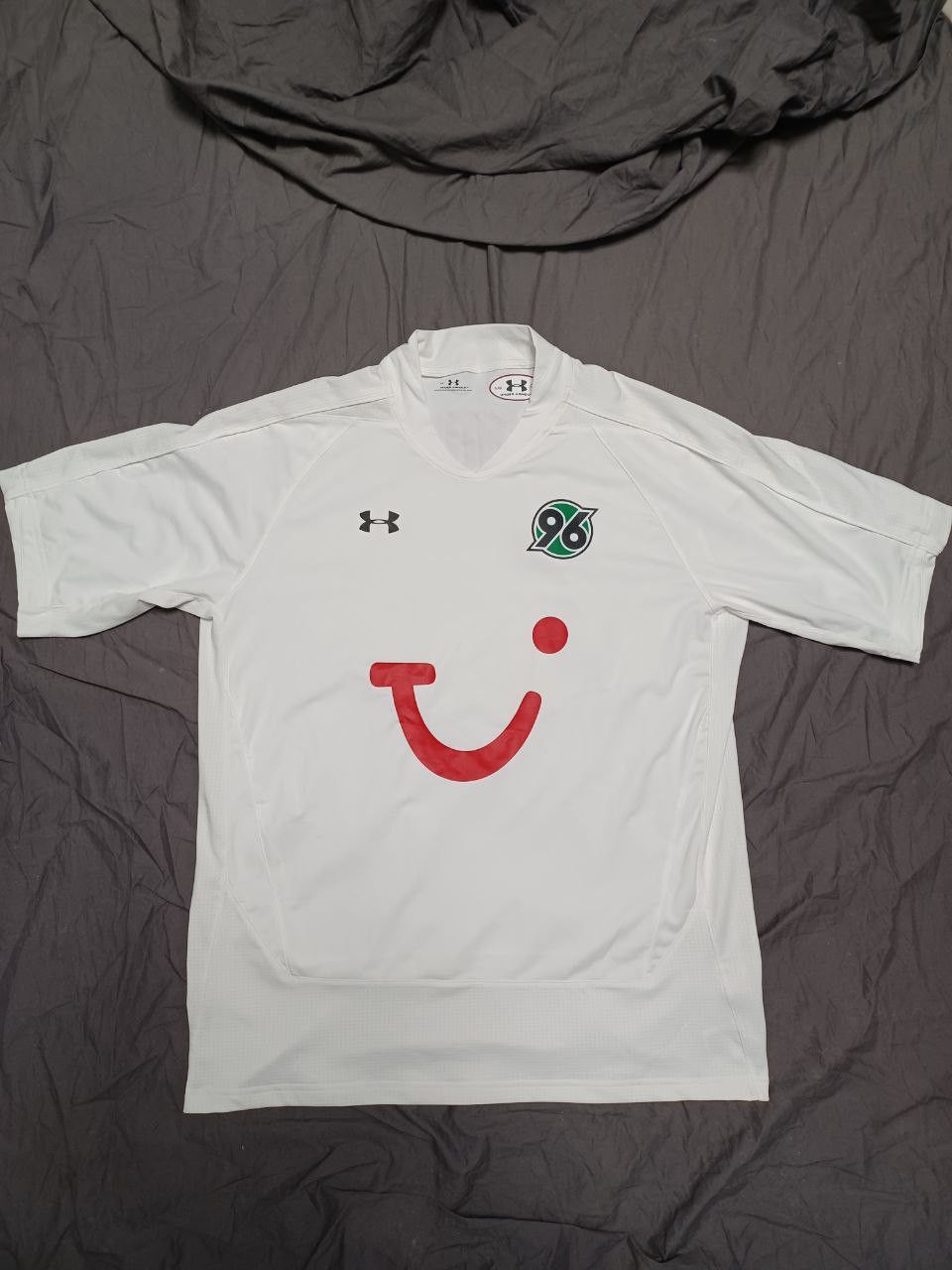 Under Armour Hannover 96 away jersey 08-09 soccer football Bundesliga Size US L / EU 52-54 / 3 - 1 Thumbnail