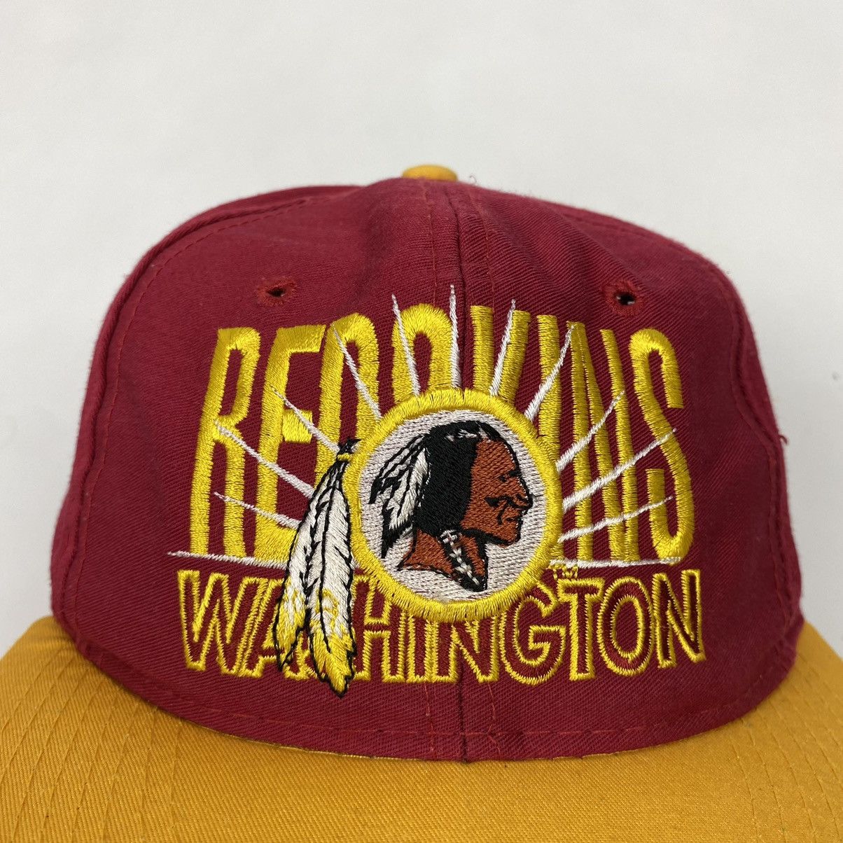 NHL 1990’s Vintage Washington Redskins Two Tone Snap Back Cap Size ONE SIZE - 2 Thumbnail
