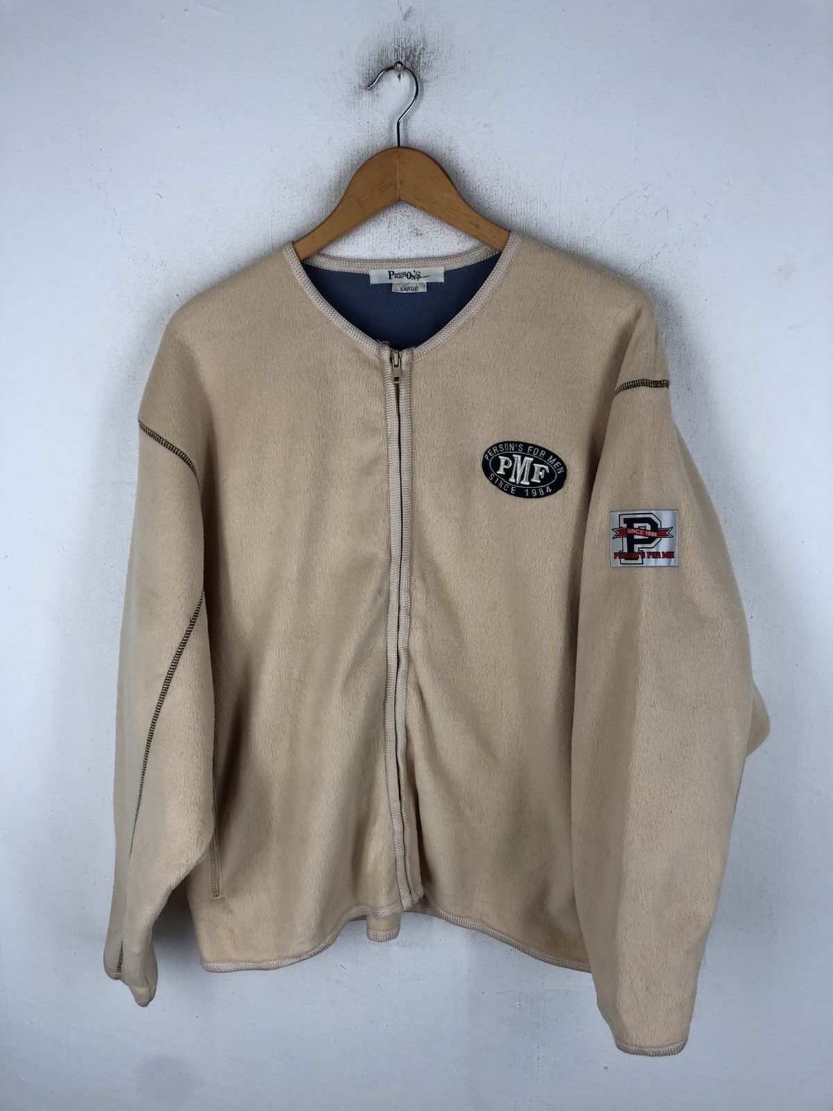 Japanese Brand 💥 PERSON'S FOR MEN FLEECE EMBROIDERY Size US L / EU 52-54 / 3 - 1 Thumbnail