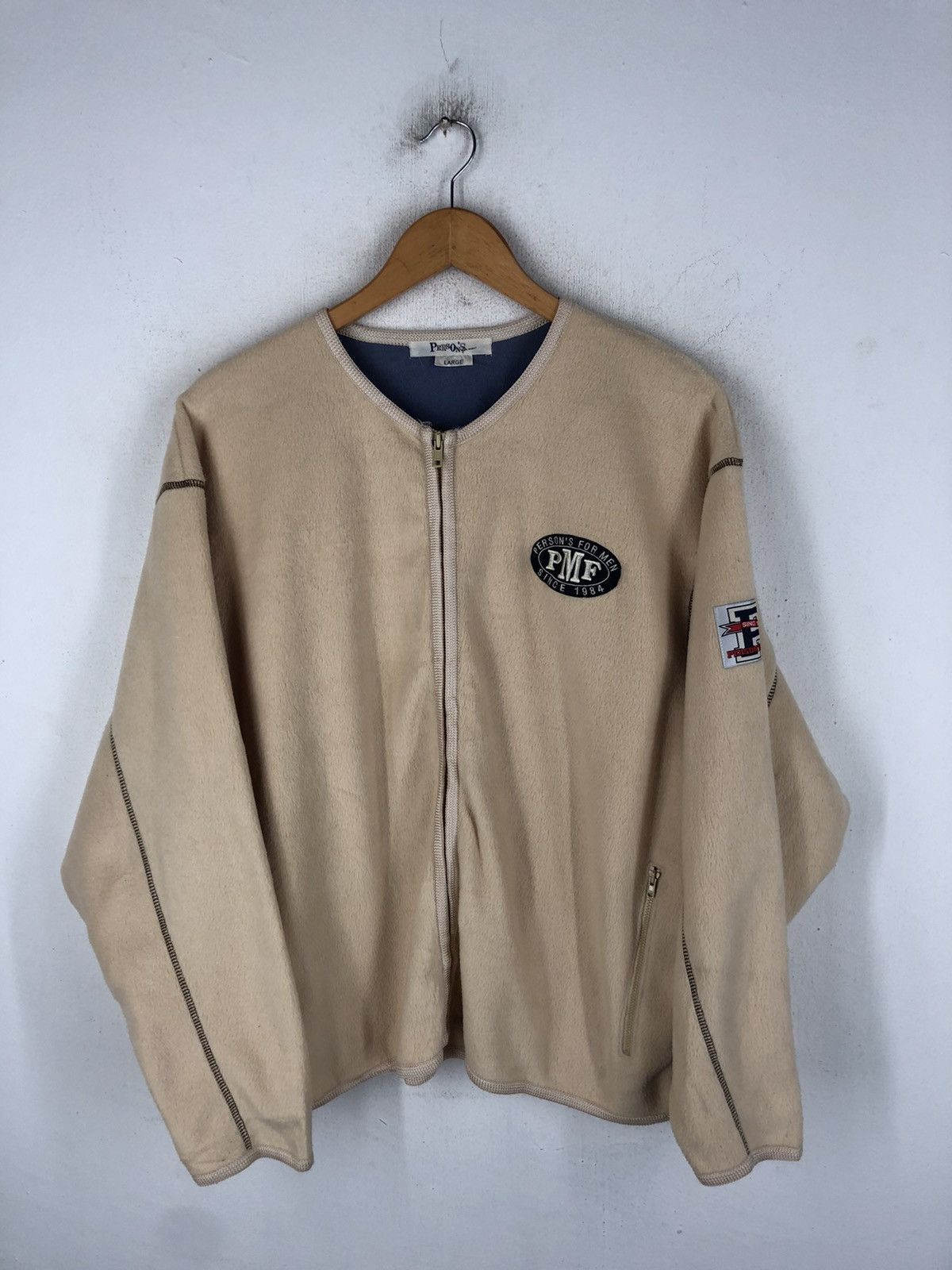 Japanese Brand 💥 PERSON'S FOR MEN FLEECE EMBROIDERY Size US L / EU 52-54 / 3 - 2 Thumbnail