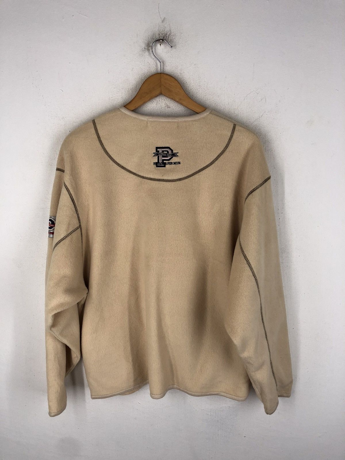 Japanese Brand 💥 PERSON'S FOR MEN FLEECE EMBROIDERY Size US L / EU 52-54 / 3 - 4 Thumbnail