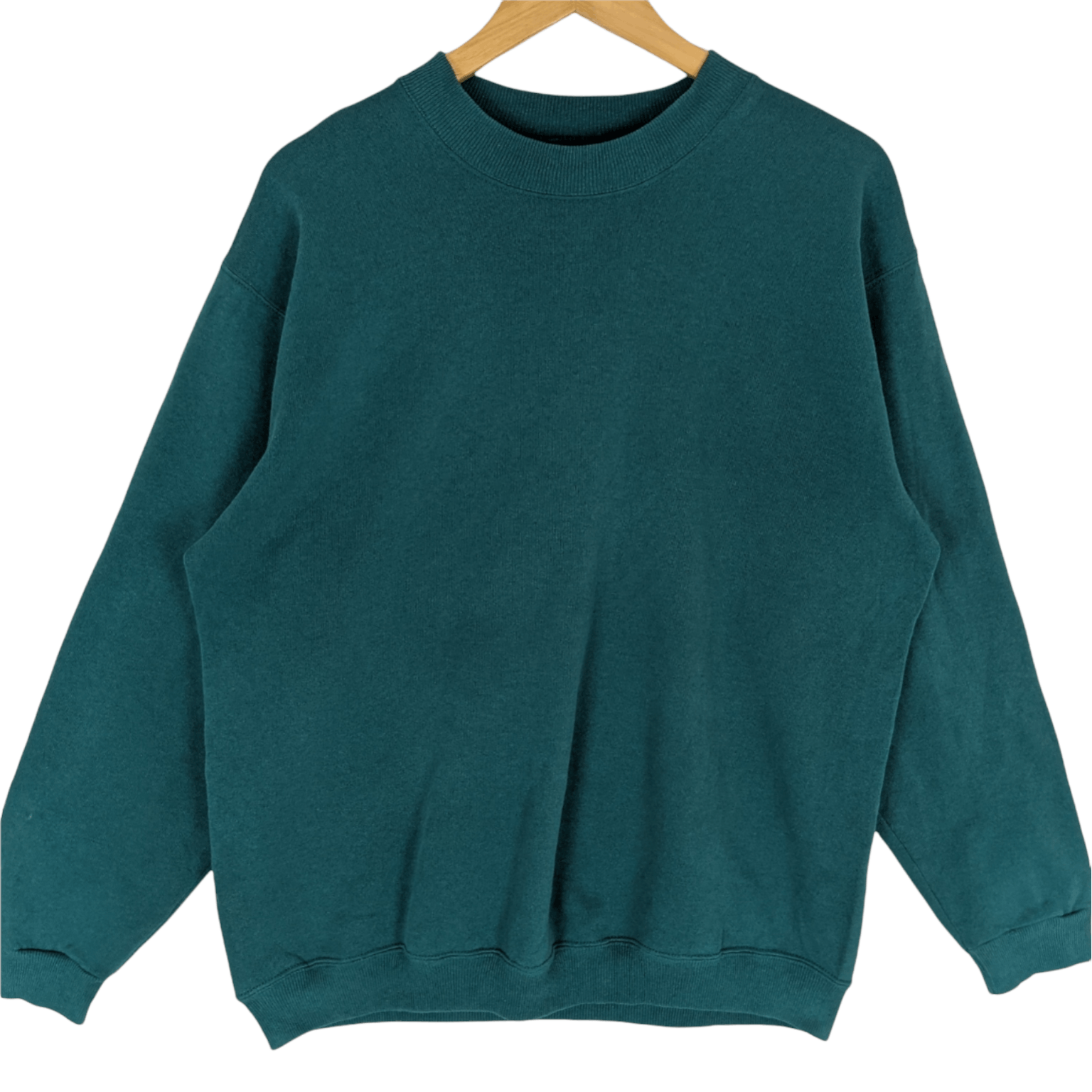 Hanes × Vintage Vintage 90's HANES Plain Sportswear Jumper Sweatshirt Size US L / EU 52-54 / 3 - 2 Thumbnail