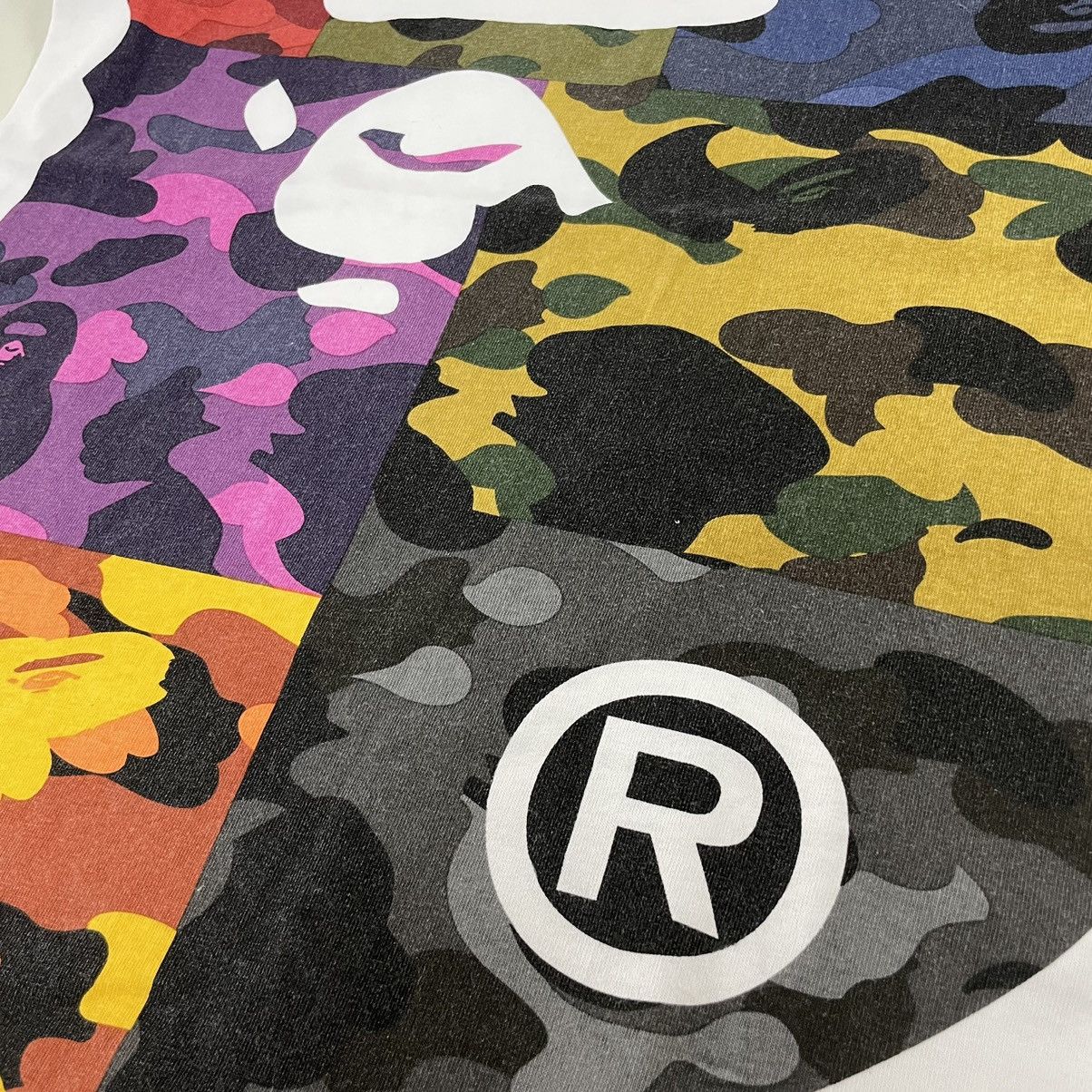 Bape Mix Camo Big Head Ape Tee Size US S / EU 44-46 / 1 - 4 Thumbnail