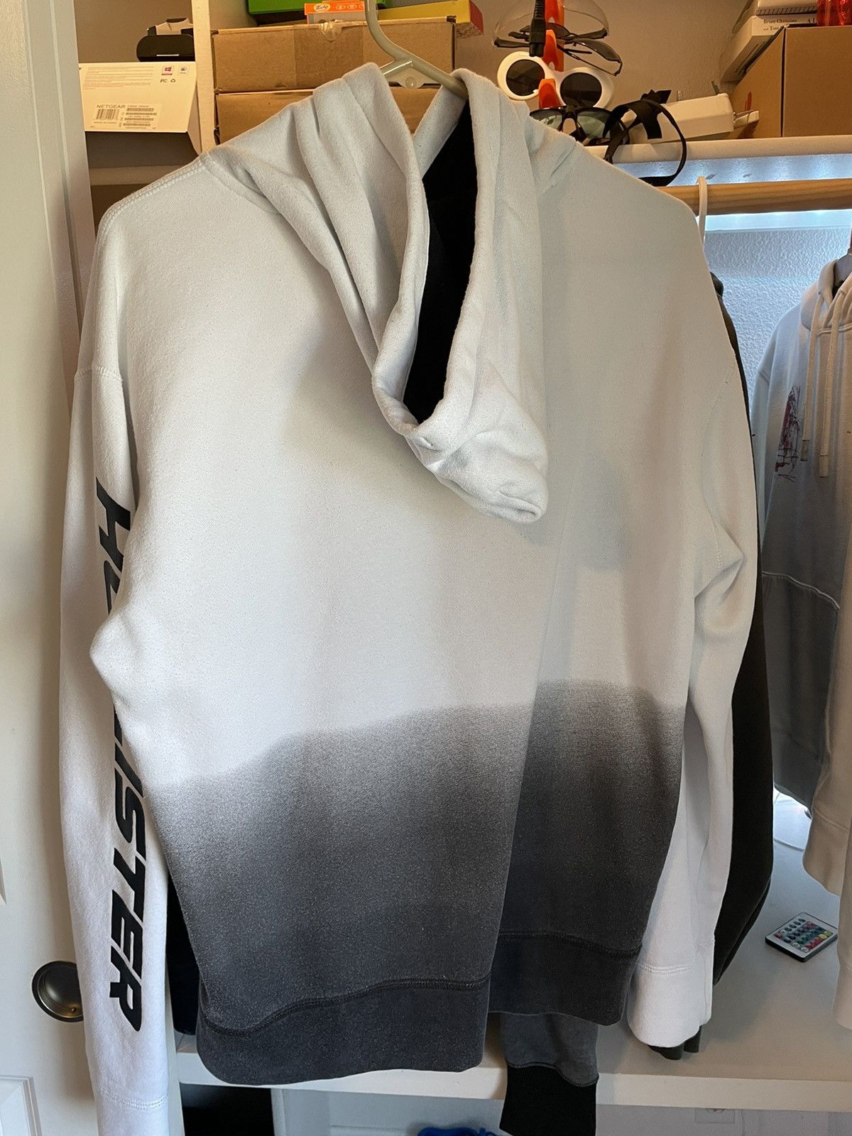 Hollister White/Black Hollister Gradient Hoodie Size US M / EU 48-50 / 2 - 2 Thumbnail