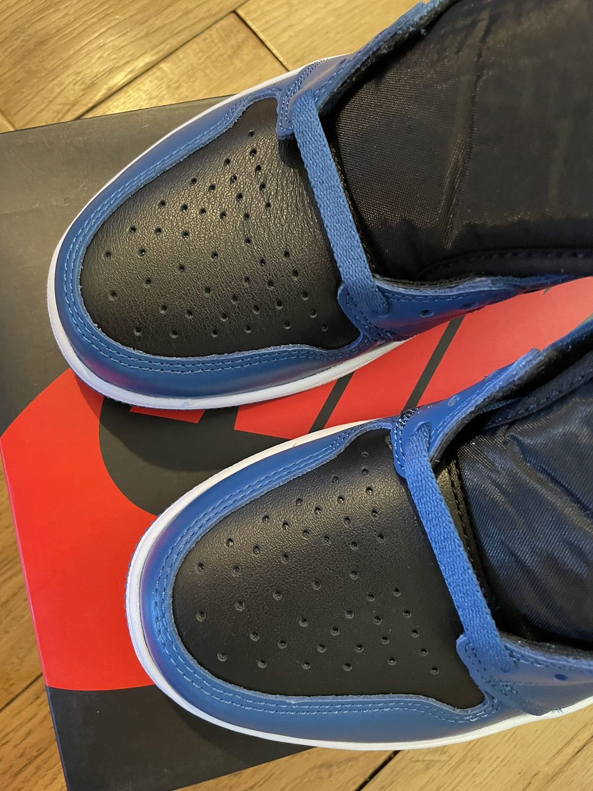 Jordan Brand × Nike Air Jordan 1 Retro High OG Dark Marina Blue 2022 Size US 10 / EU 43 - 5 Thumbnail
