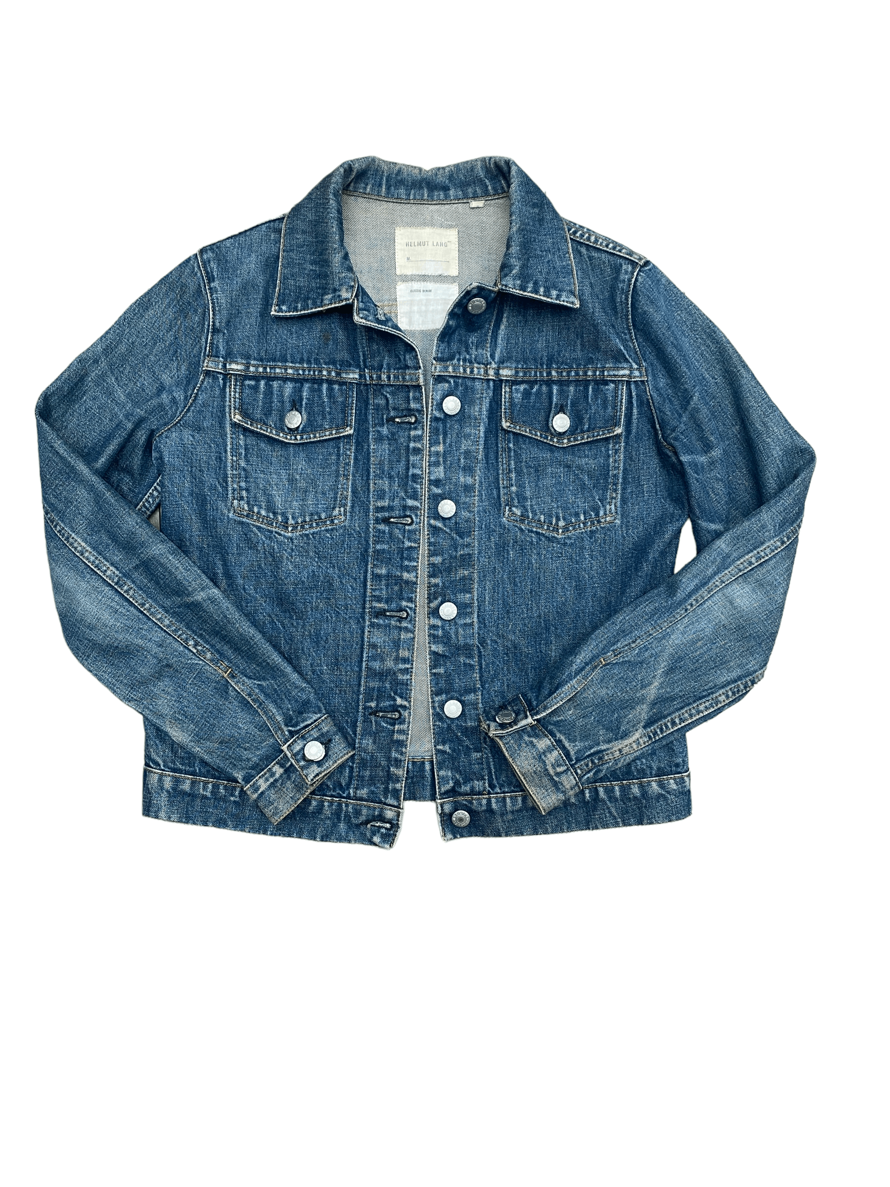 Helmut Lang Vintage 1990s Classic blue denim jeans jacket Size M / US 6-8 / IT 42-44 - 4 Thumbnail