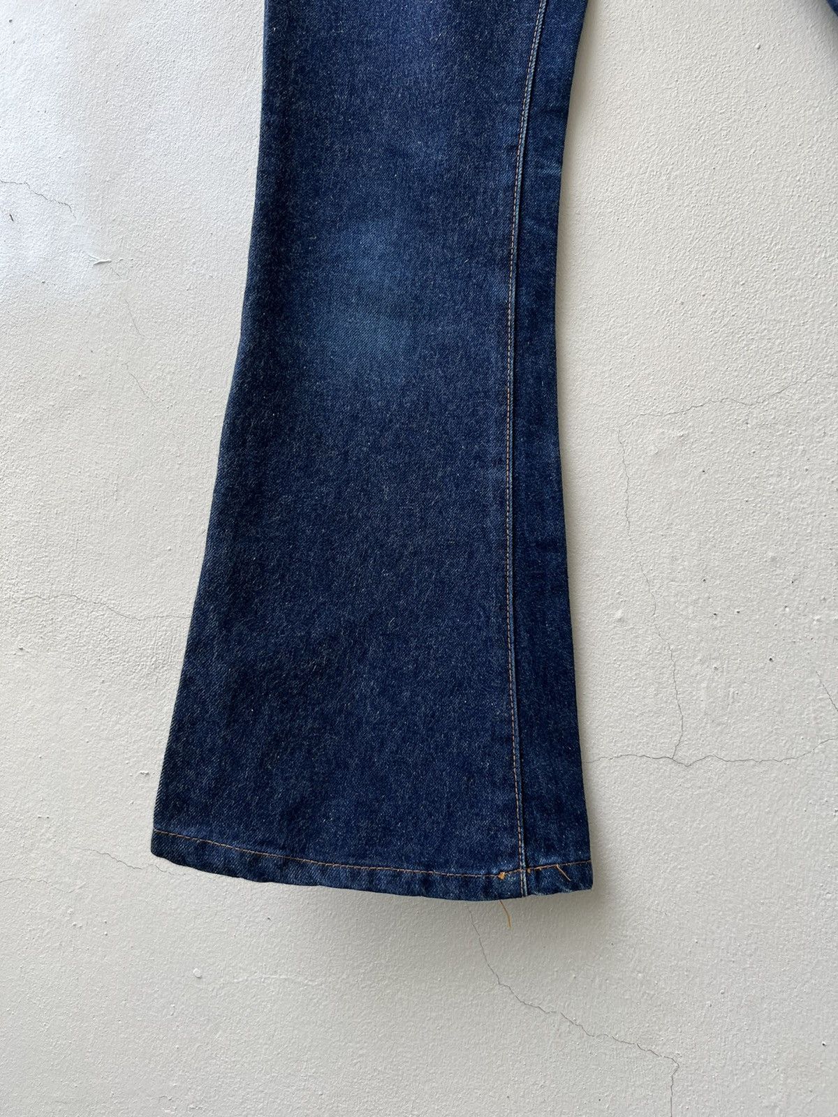 Vintage Vintage 70s BISON Japan 4 Pocket Blue Denim Bootcut Jeans Size US 28 / EU 44 - 7 Thumbnail