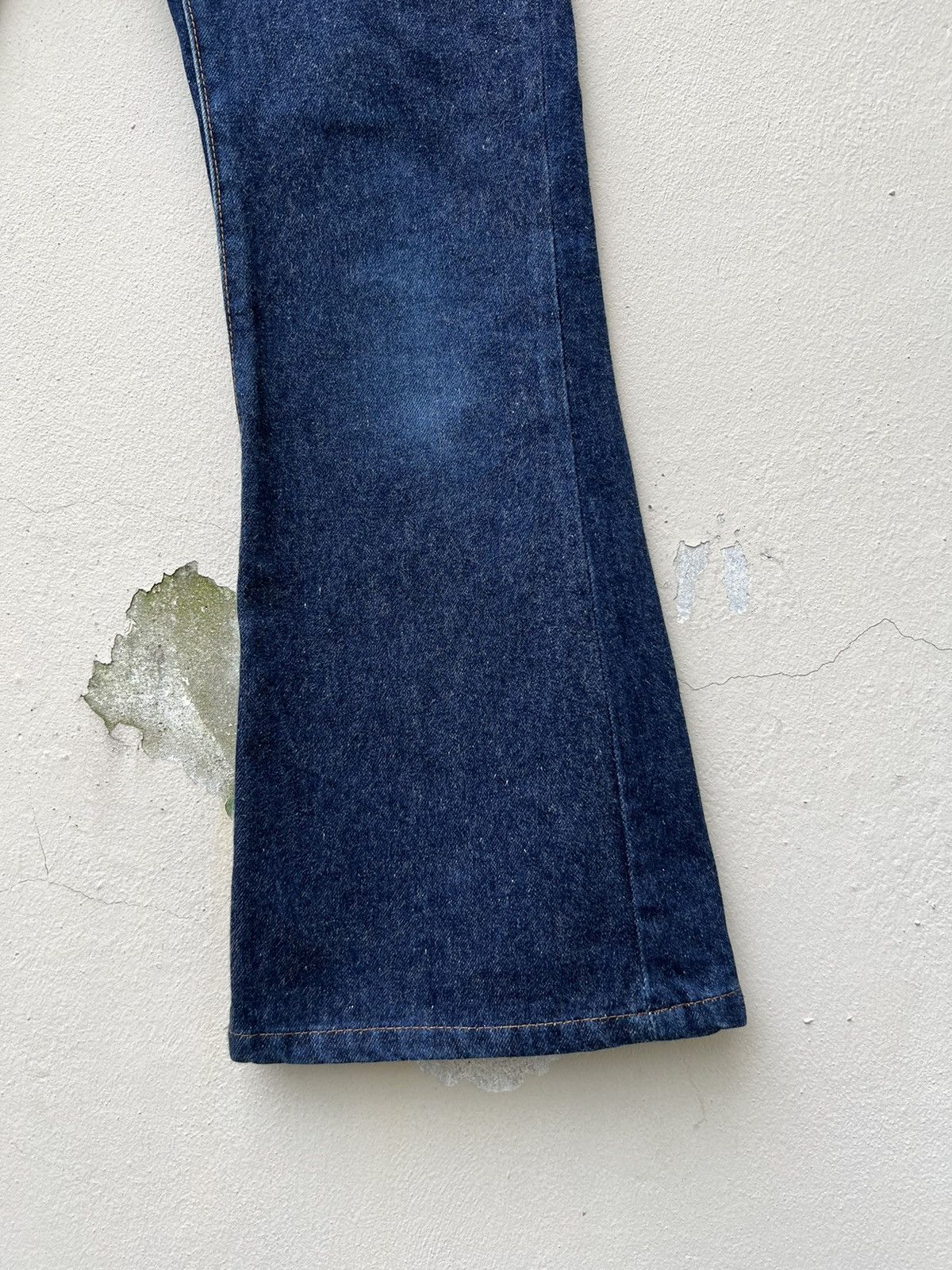 Vintage Vintage 70s BISON Japan 4 Pocket Blue Denim Bootcut Jeans Size US 28 / EU 44 - 10 Thumbnail