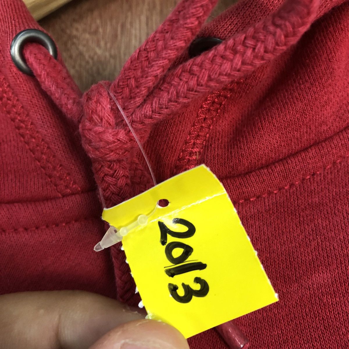 Japanese Brand DL Old Navy Red vintage sweatshirt Hoodies #2013 Size US S / EU 44-46 / 1 - 10 Thumbnail