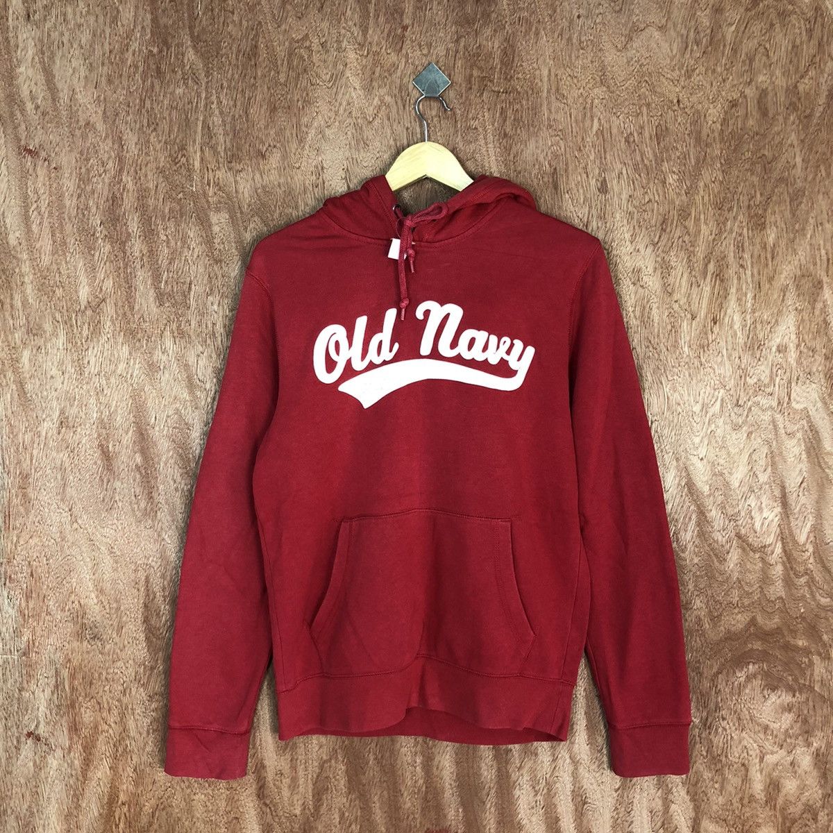 image of Old Navy Red Vintage Sweatshirt Hoodies 2013, Men's (Size Small)