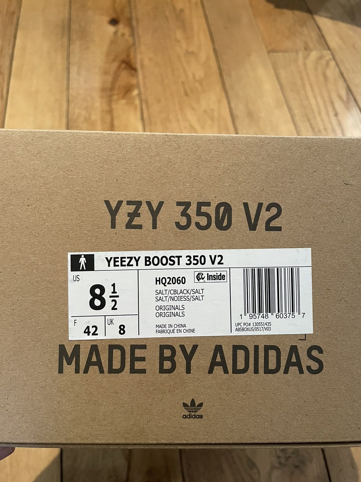 Adidas × Kanye West Yeezy 350 v2 Salt Size US 8.5 / EU 41-42 - 11 Thumbnail