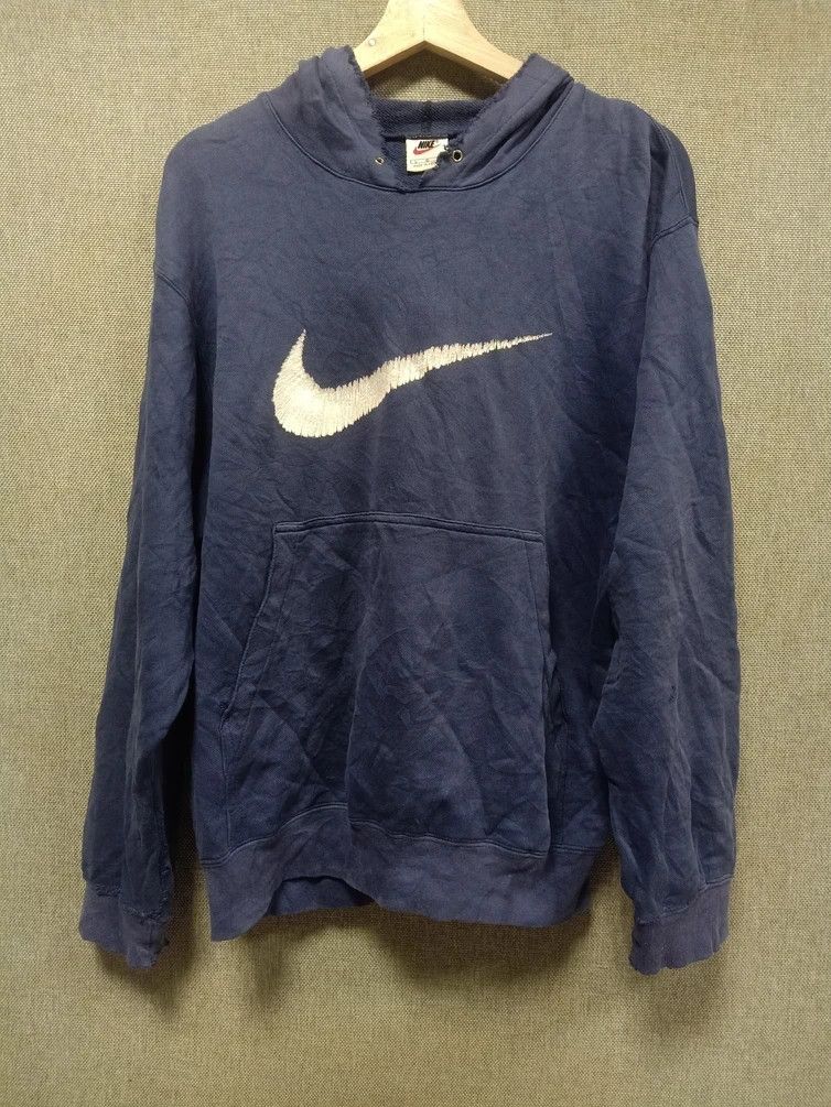 Nike × Nike ACG × Vintage Vintage 90s sweatshirt hoodie nike swoosh Size US L / EU 52-54 / 3 - 1 Thumbnail