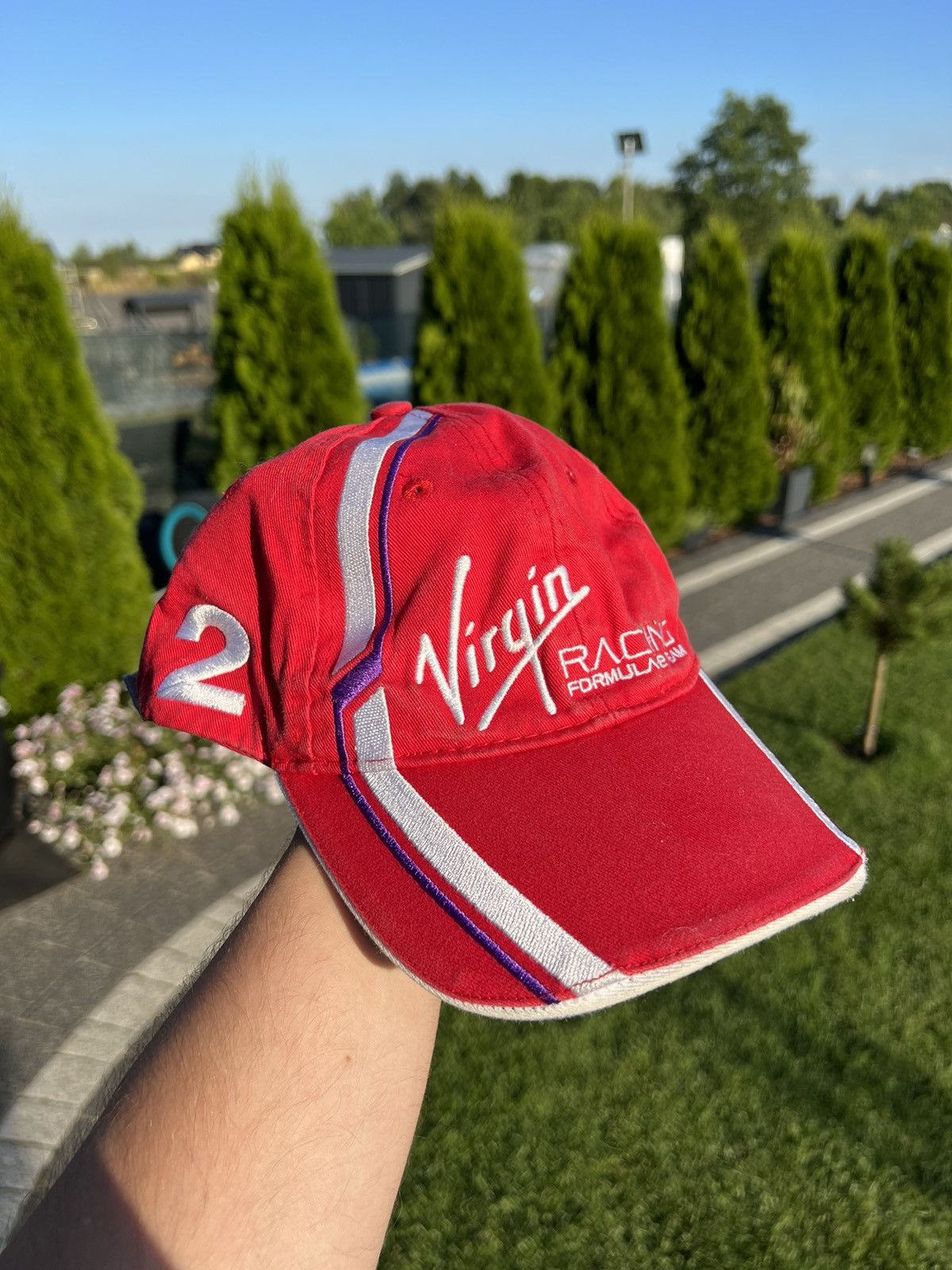 Vintage Vintage virgin formula uno f1 1 Racing Team Hat Cap 90s Size ONE SIZE - 2 Thumbnail