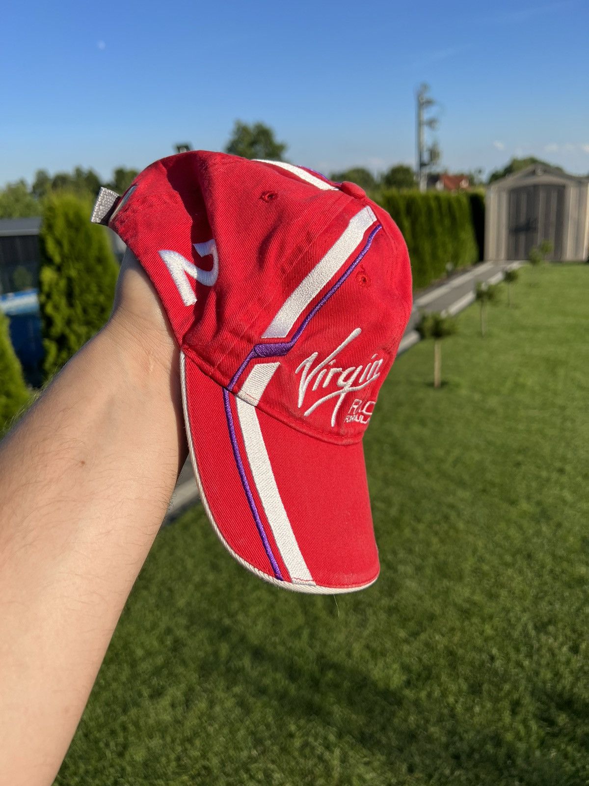 Vintage Vintage virgin formula uno f1 1 Racing Team Hat Cap 90s Size ONE SIZE - 3 Thumbnail