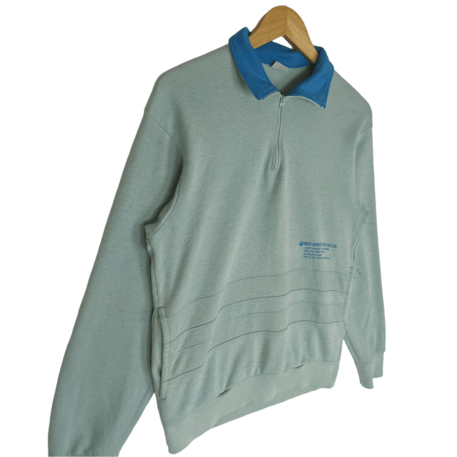 Asics Vintage 90's ASICS Sportswear Polo Jumper Sweatshirt Size US S / EU 44-46 / 1 - 3 Thumbnail