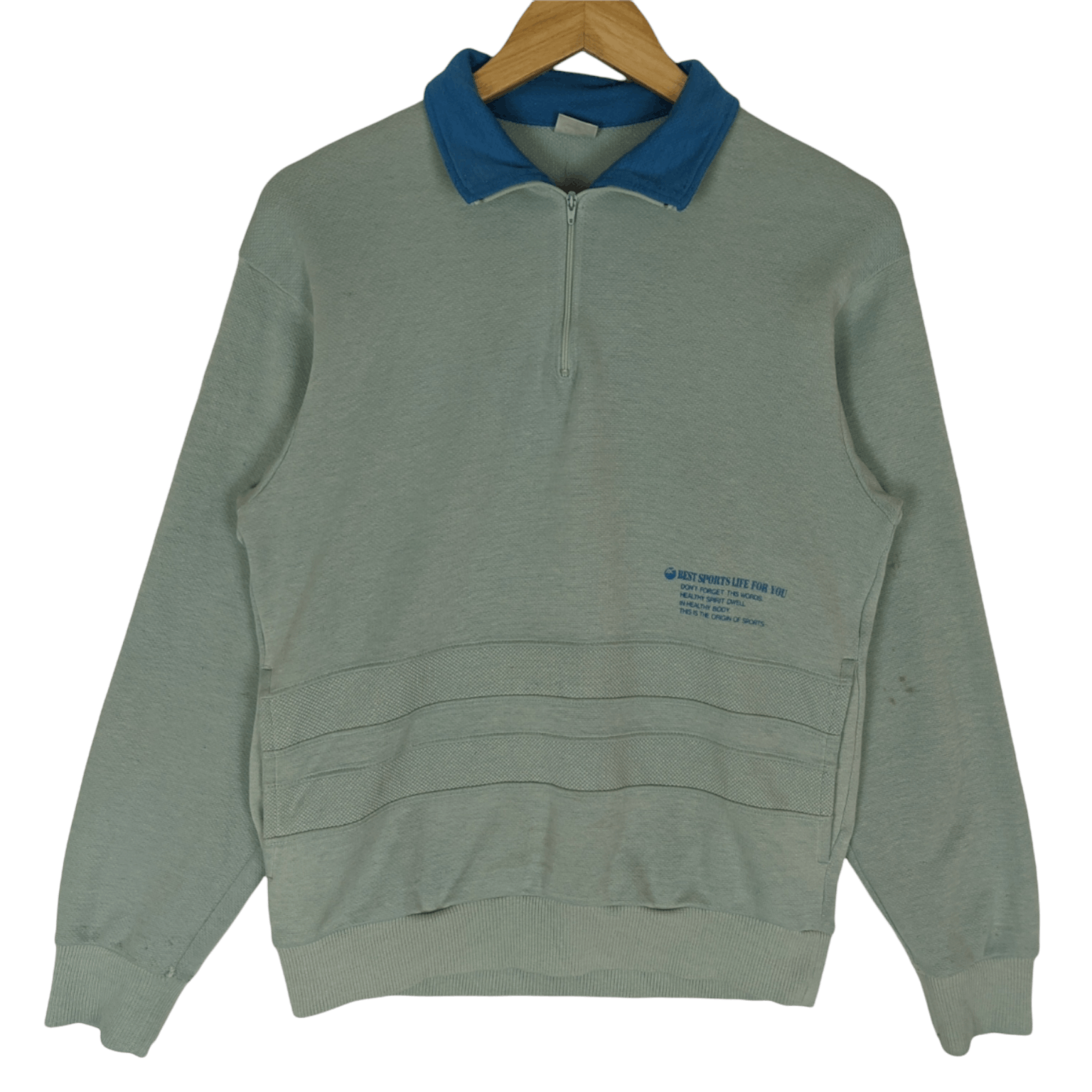 Asics Vintage 90's ASICS Sportswear Polo Jumper Sweatshirt Size US S / EU 44-46 / 1 - 2 Thumbnail