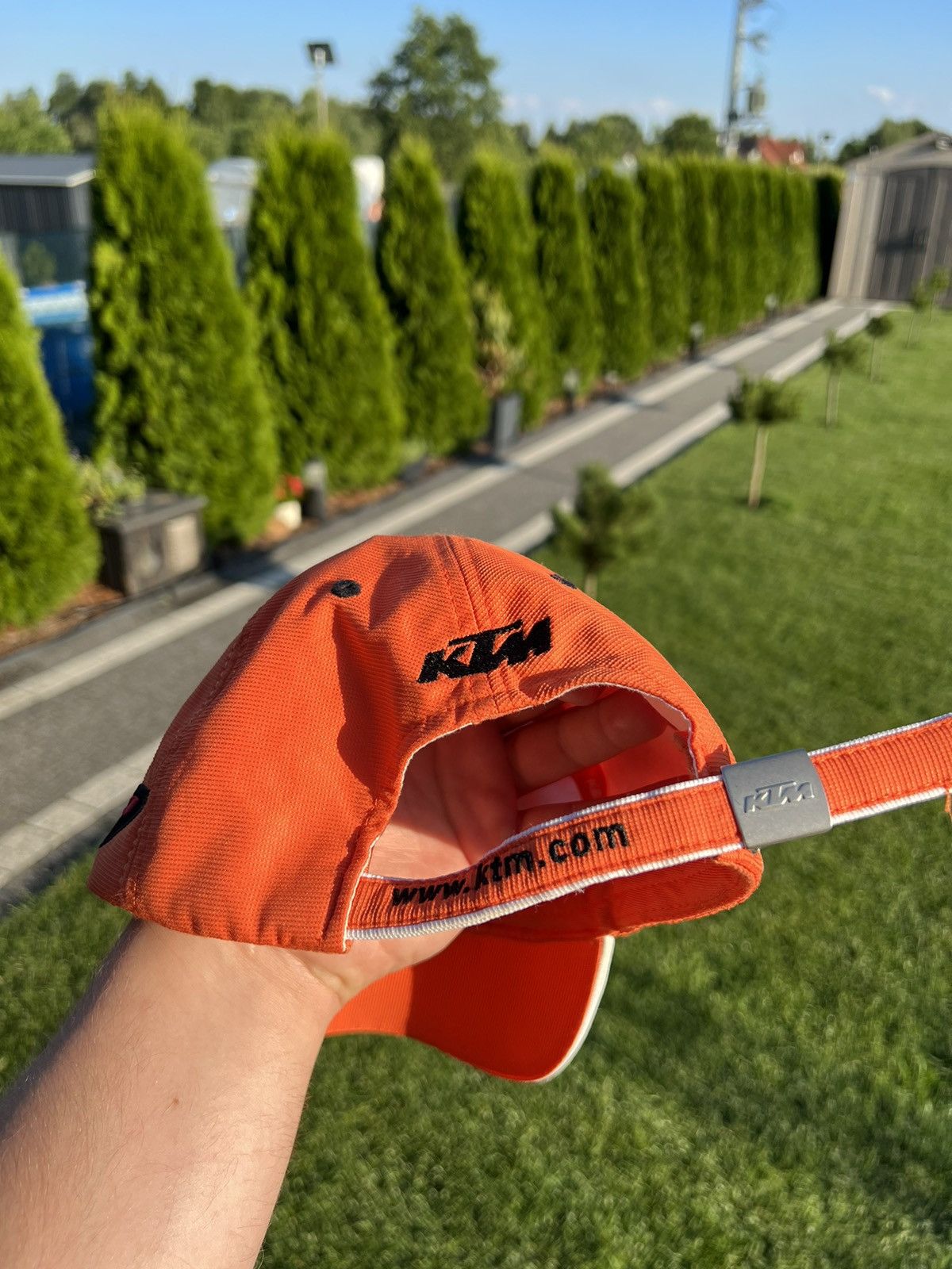 Vintage Vintage KTM racing moto biker f1 suspension hat Size ONE SIZE - 7 Thumbnail